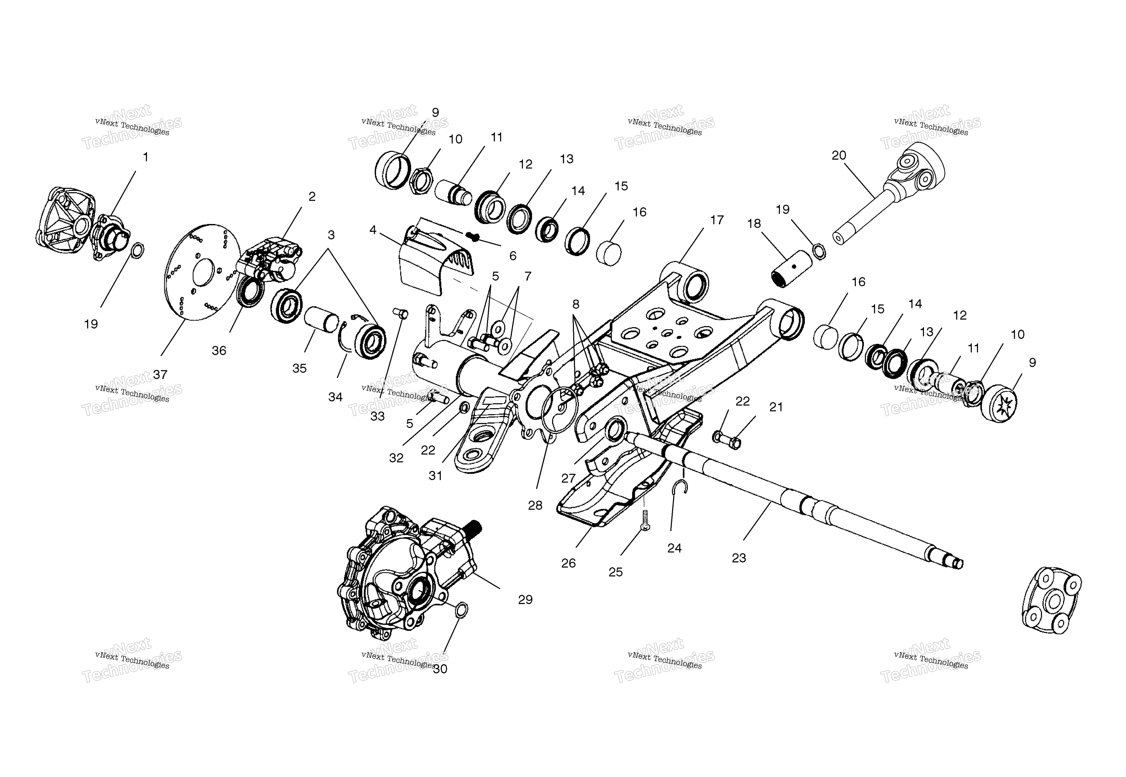 Swing Arm / задний Gearcase крепление A00ck32aa