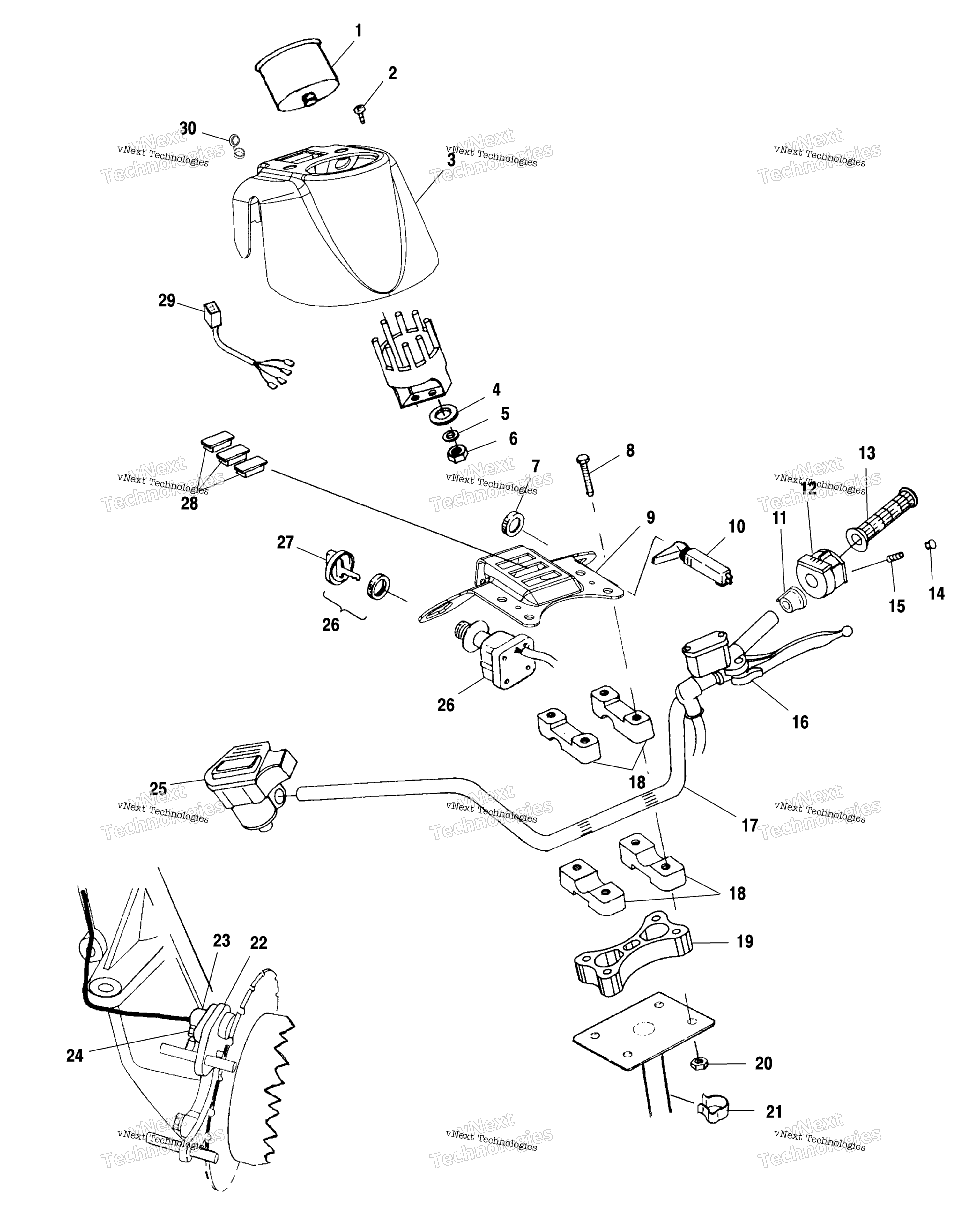 Руль & Headlight Pod A00ck42aa