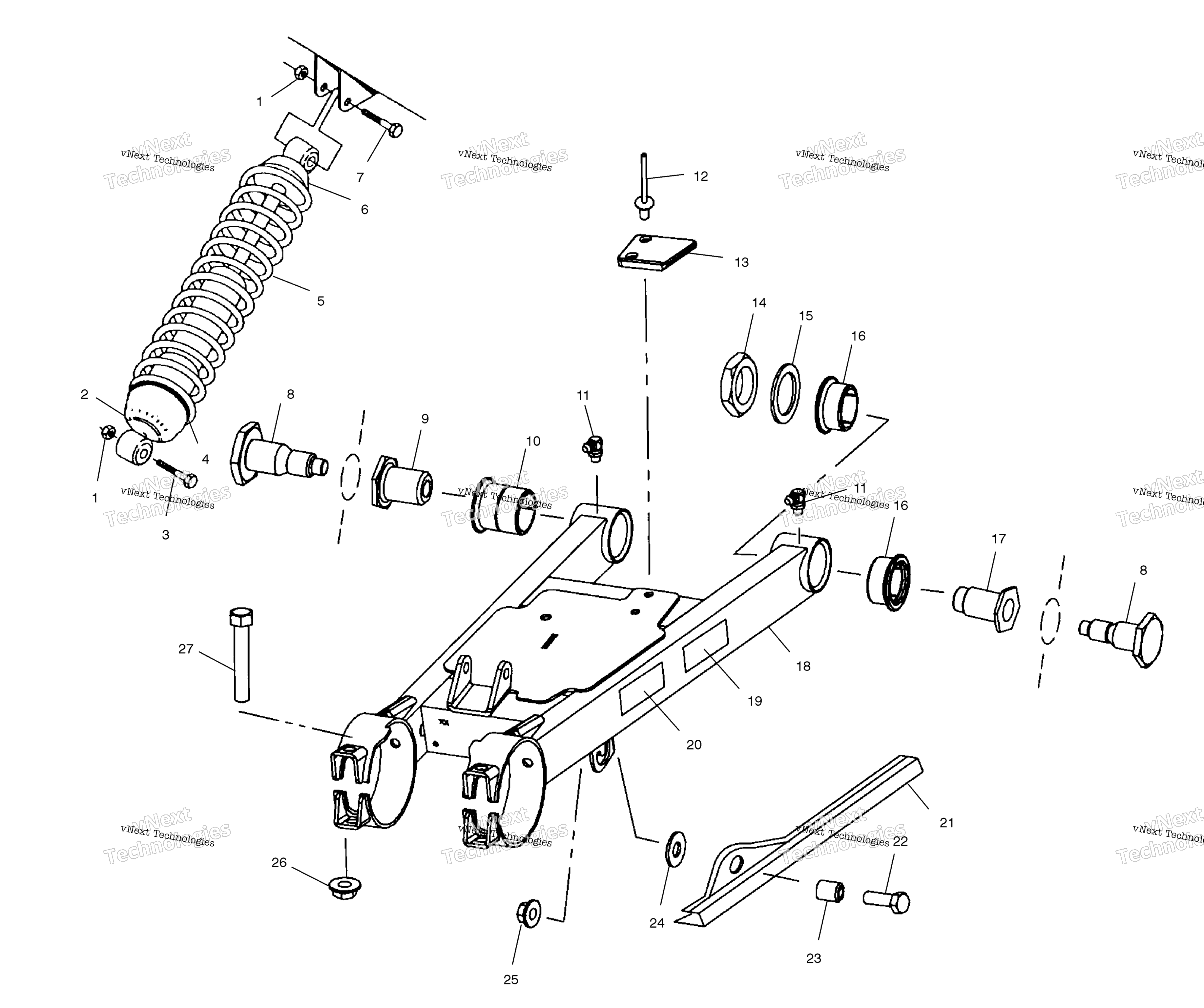 Swing Arm / Shock крепление