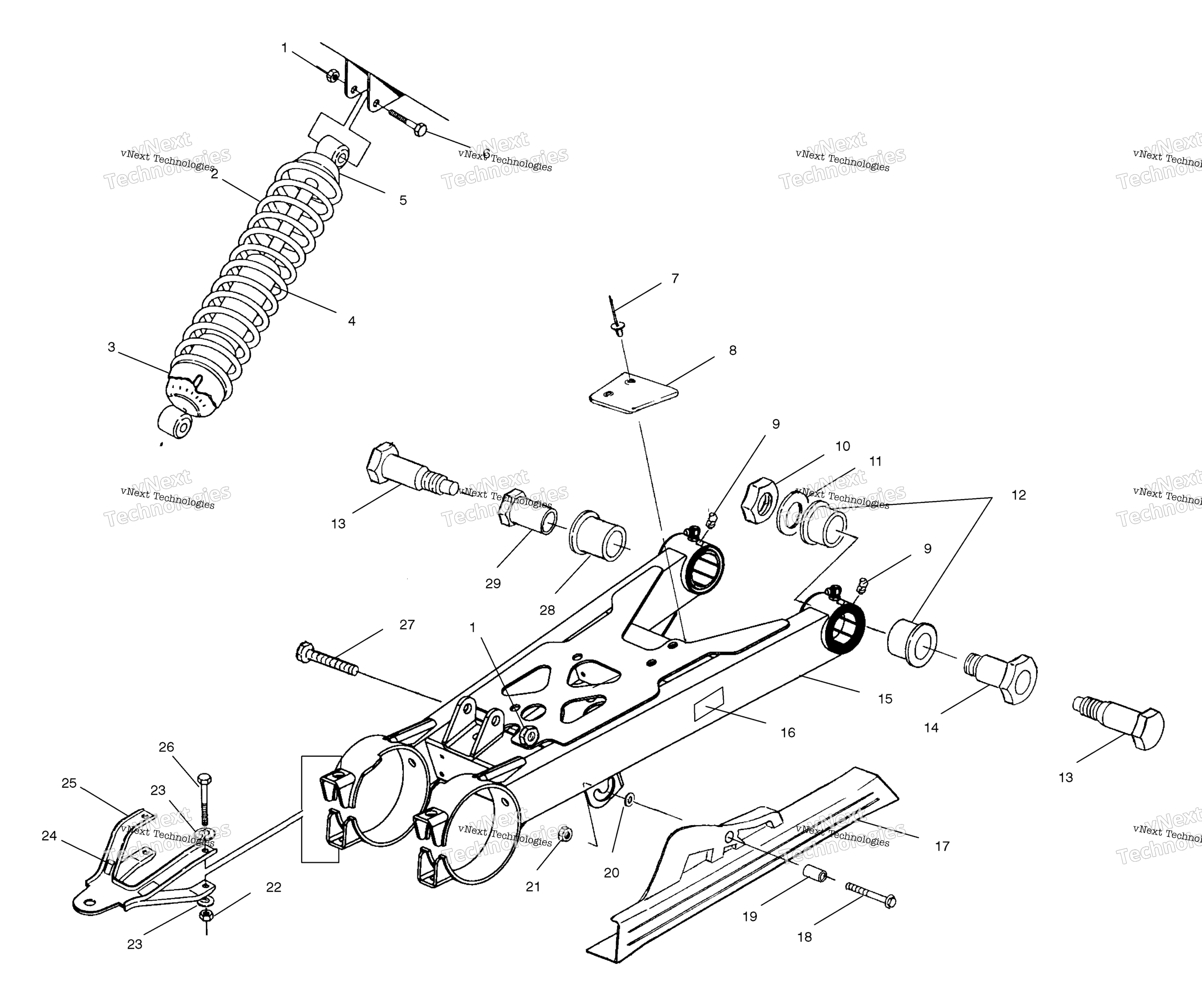 Swing Arm / Shock крепление A01aa32aa