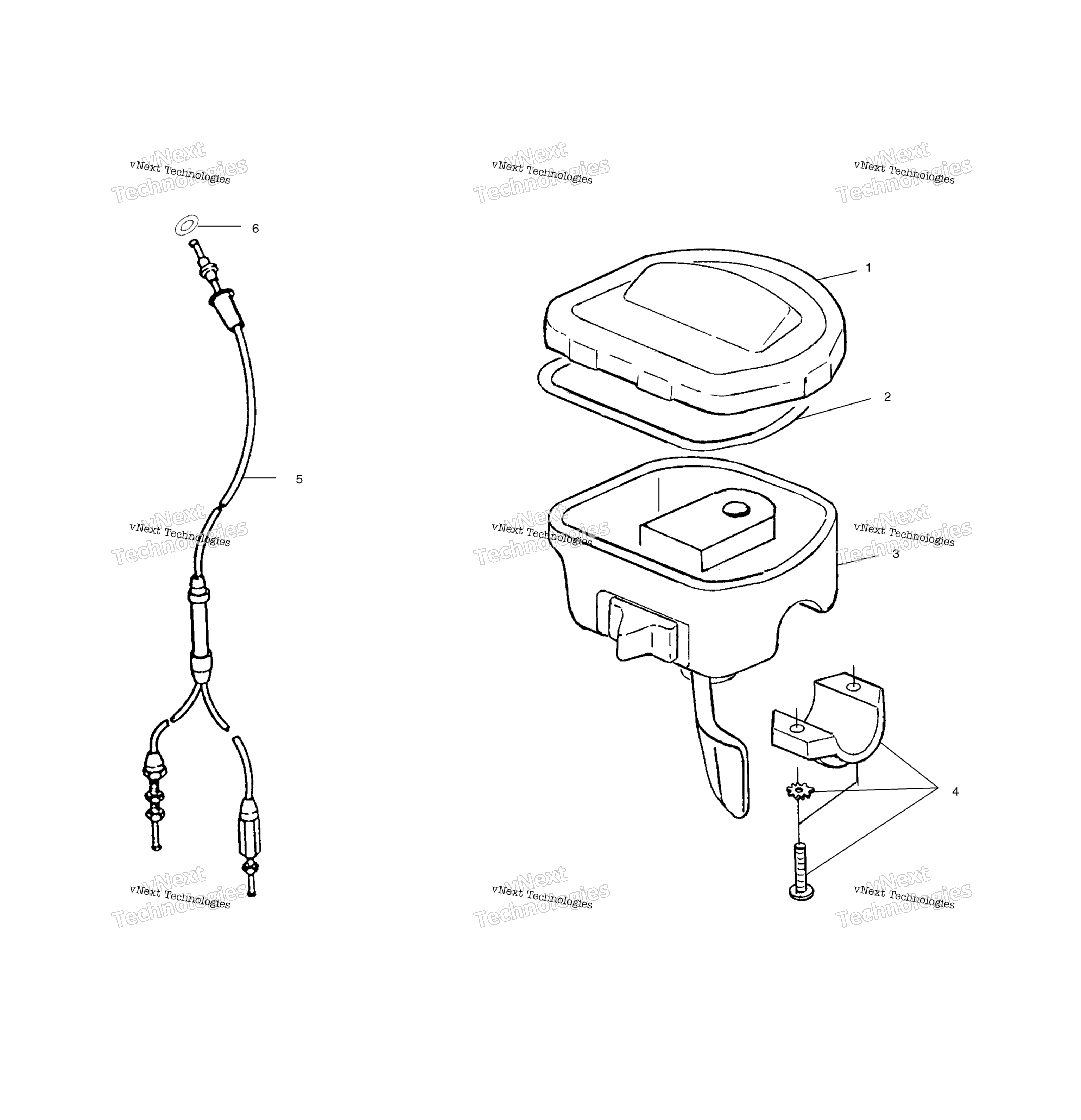 Органы управления Throttle Asm./Cable