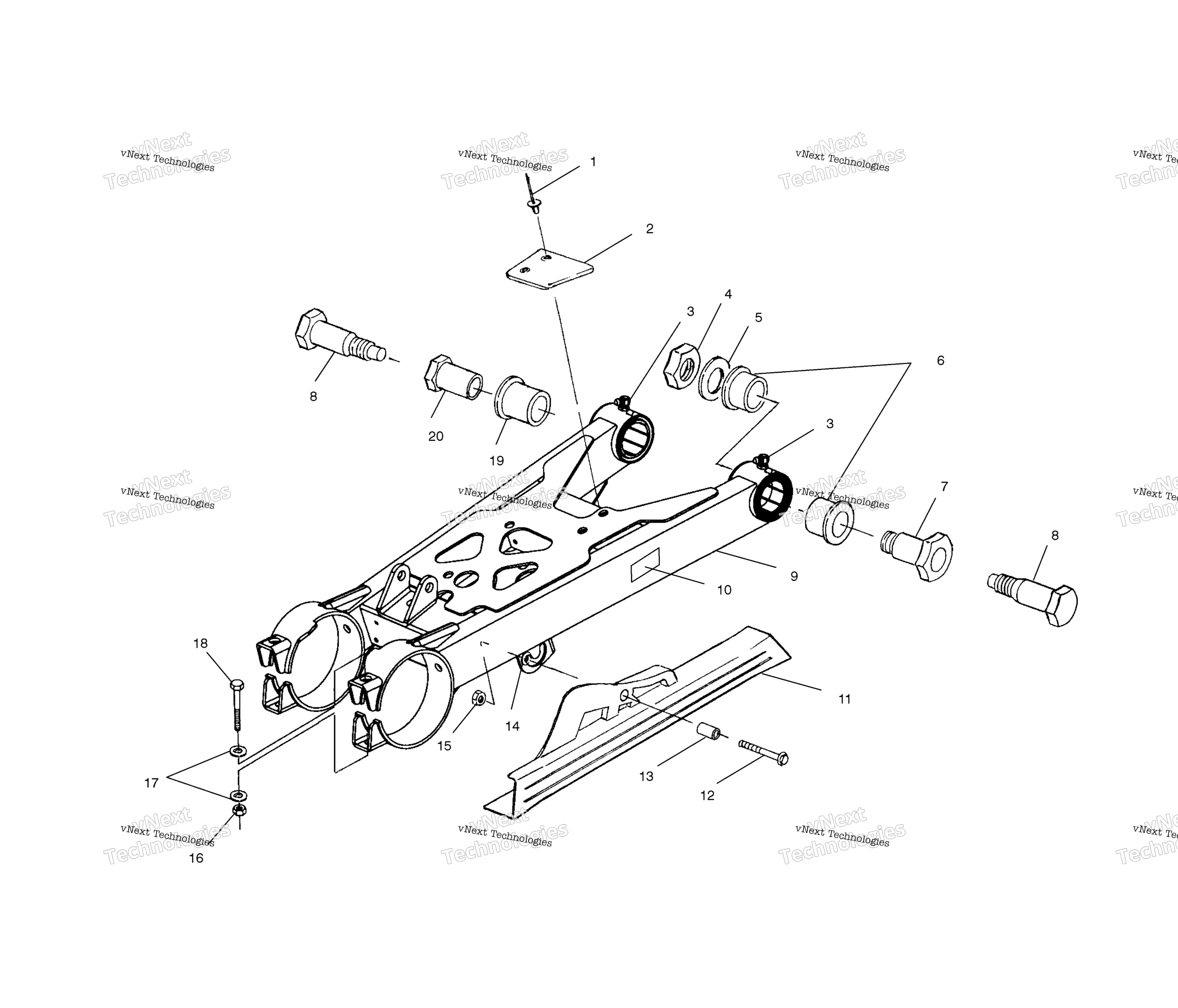 Swing Arm / Shock крепление