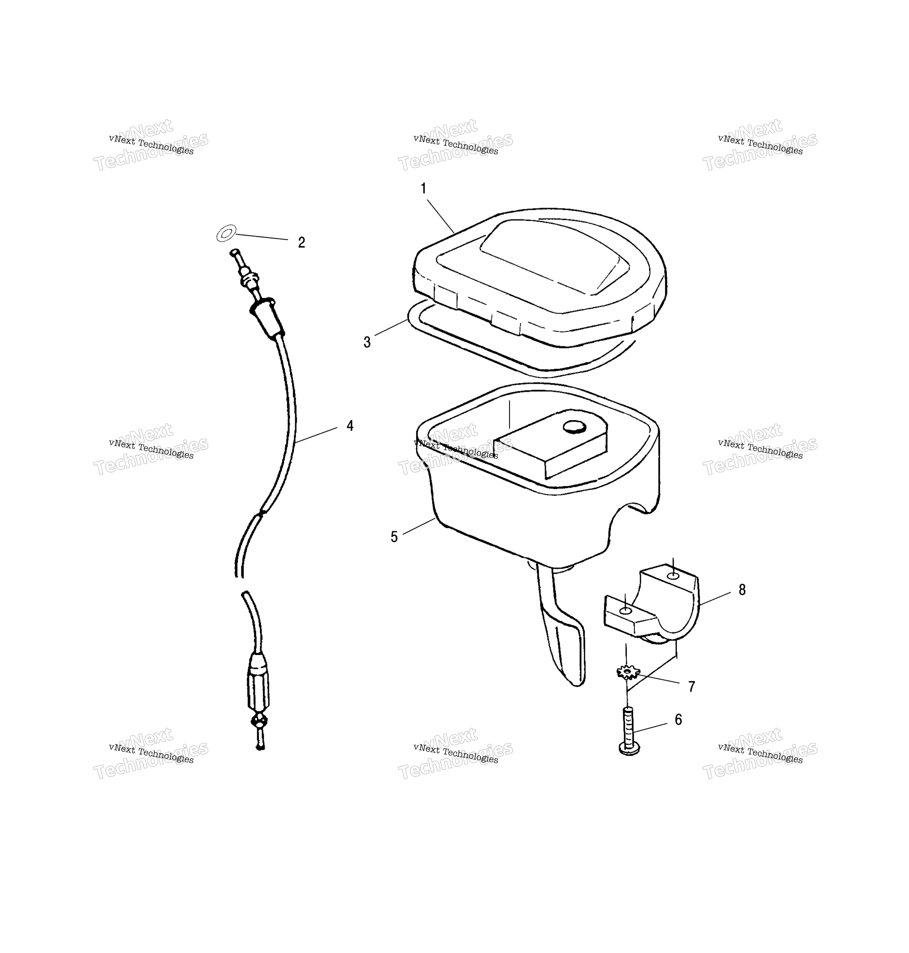 Органы управления Throttle Asm./Cable A01ba50aa
