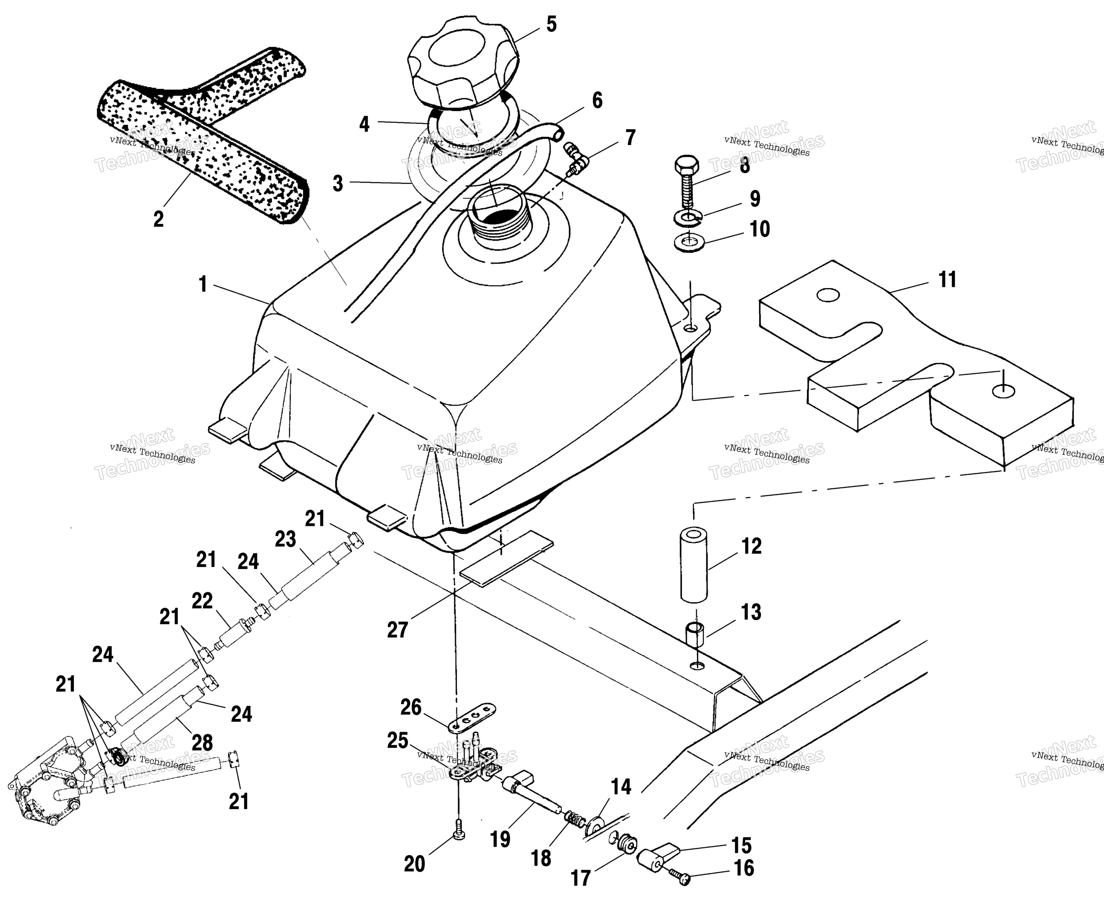 Топливная система Tank A01ba50aa
