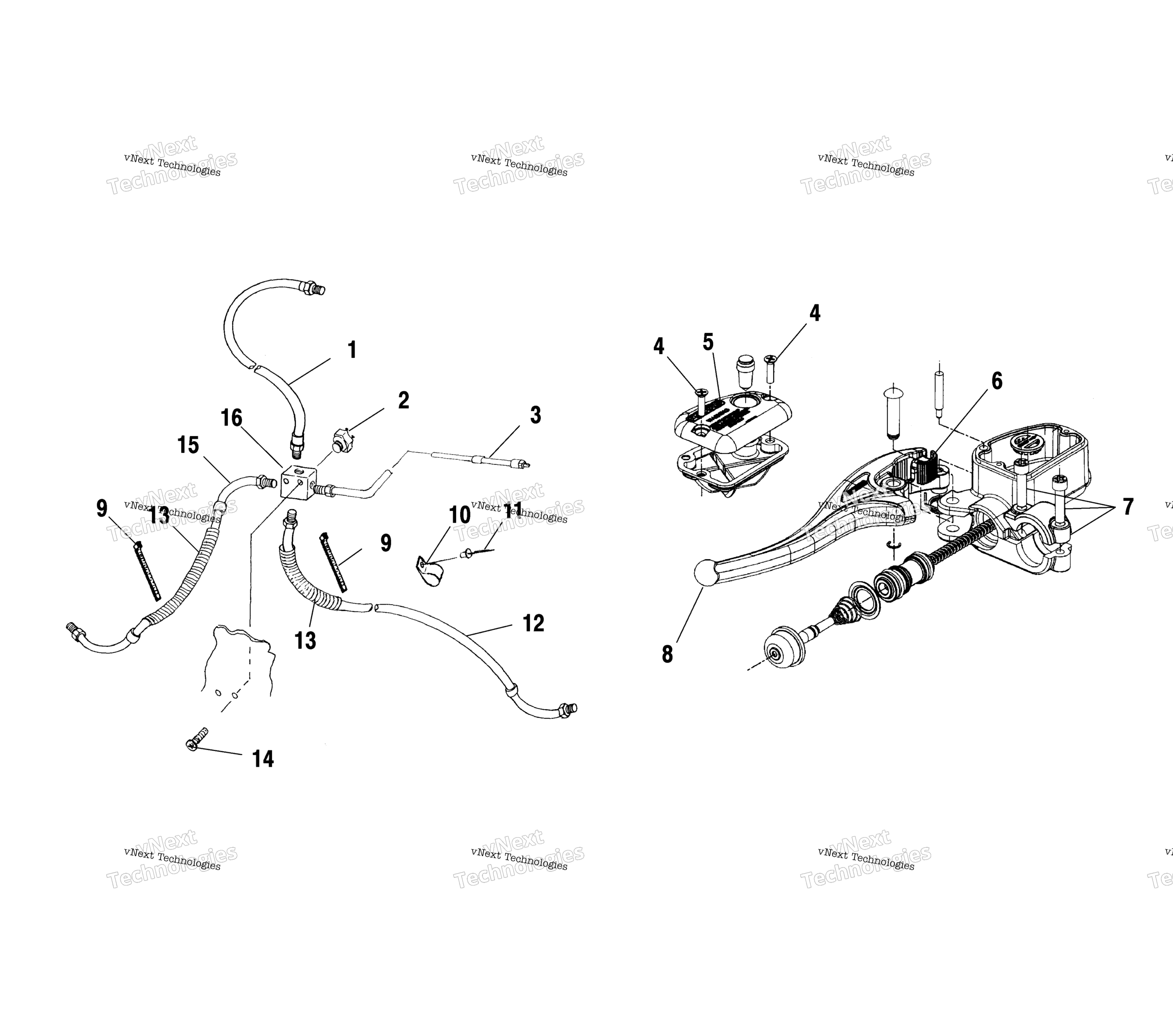 Органы управления Master Cylinder/Brake Line A01bg50aa