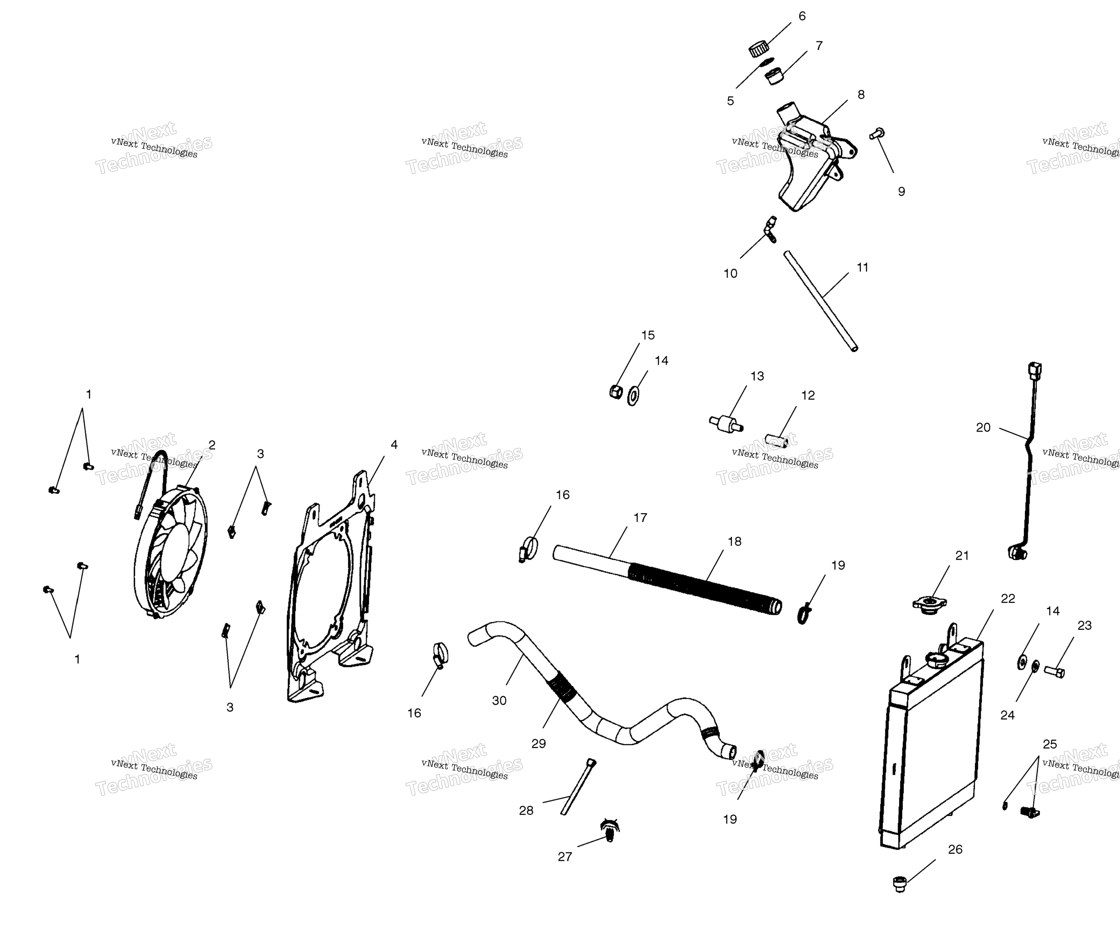 Система охлаждения System A01bg50aa