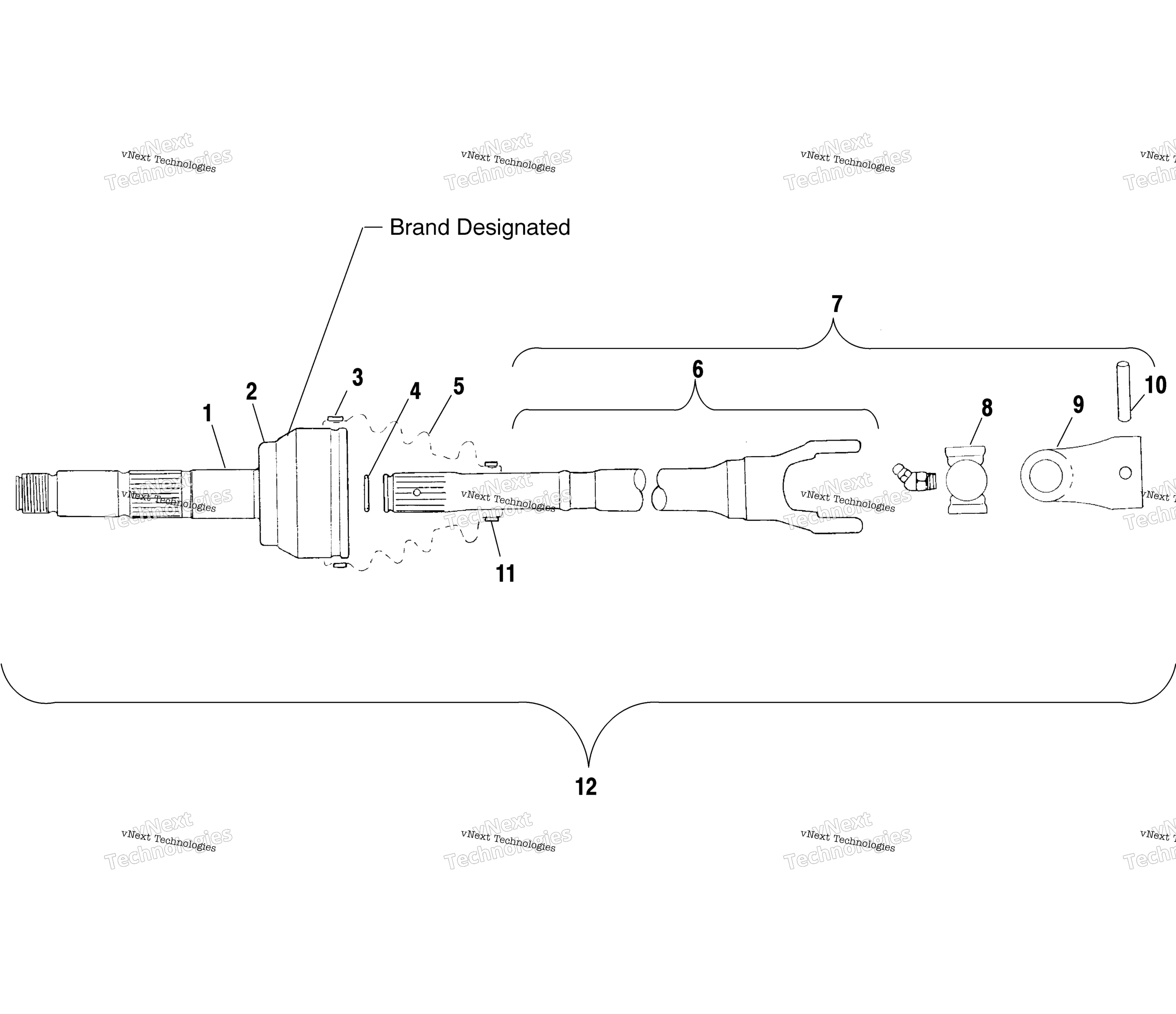 ШРУС шарнир Neapco A01bg50aa