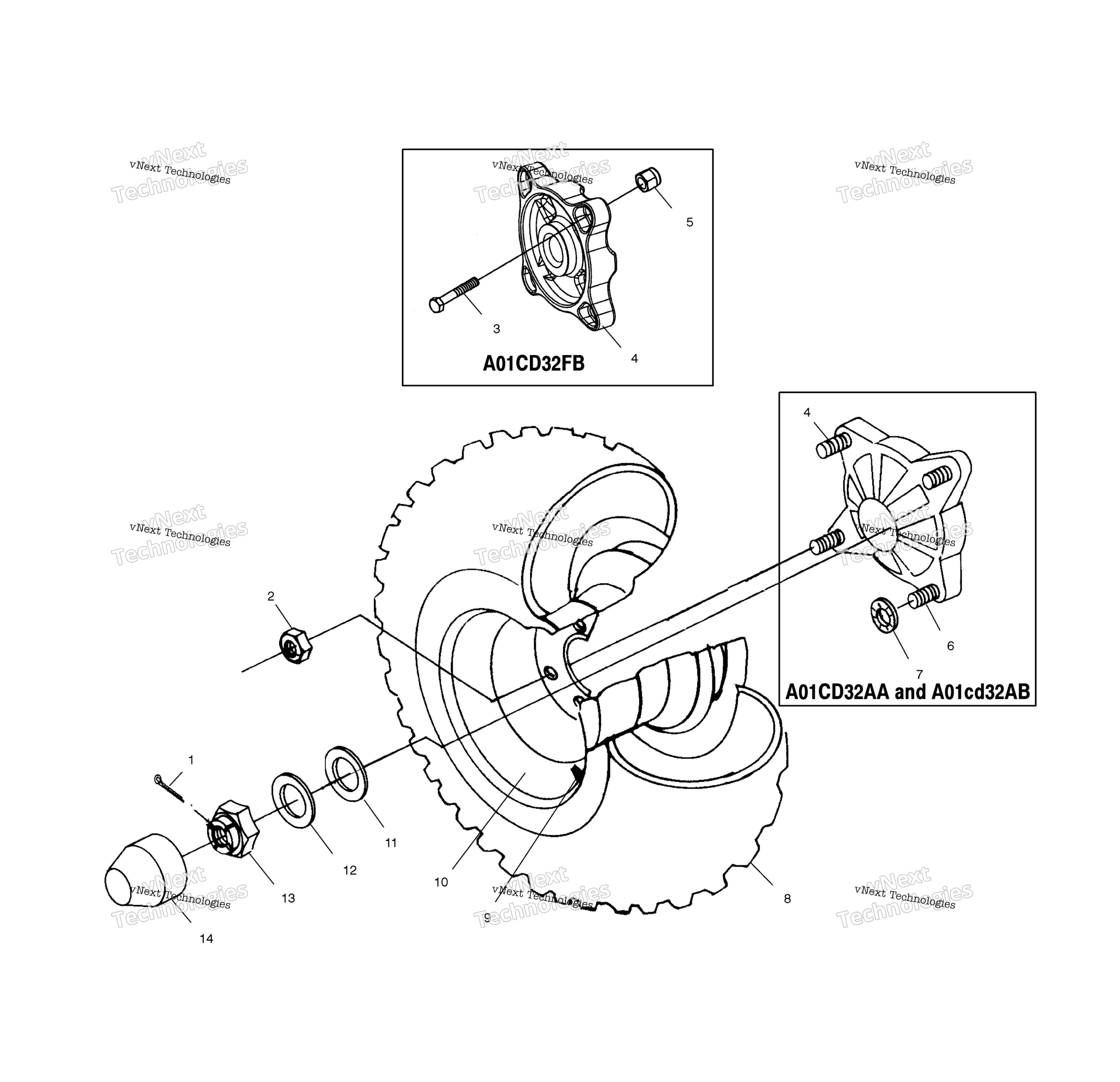 Задняя часть Wheel Drive A01cd32aa