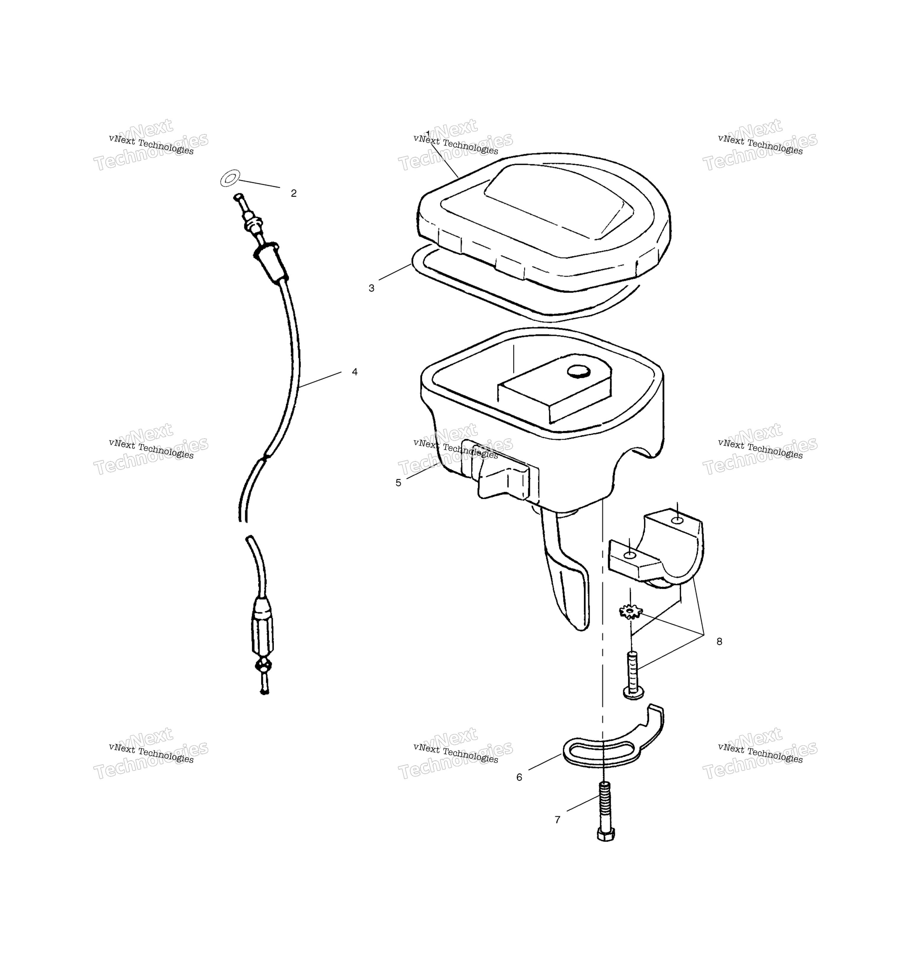 Органы управления Throttle Asm./Cable
