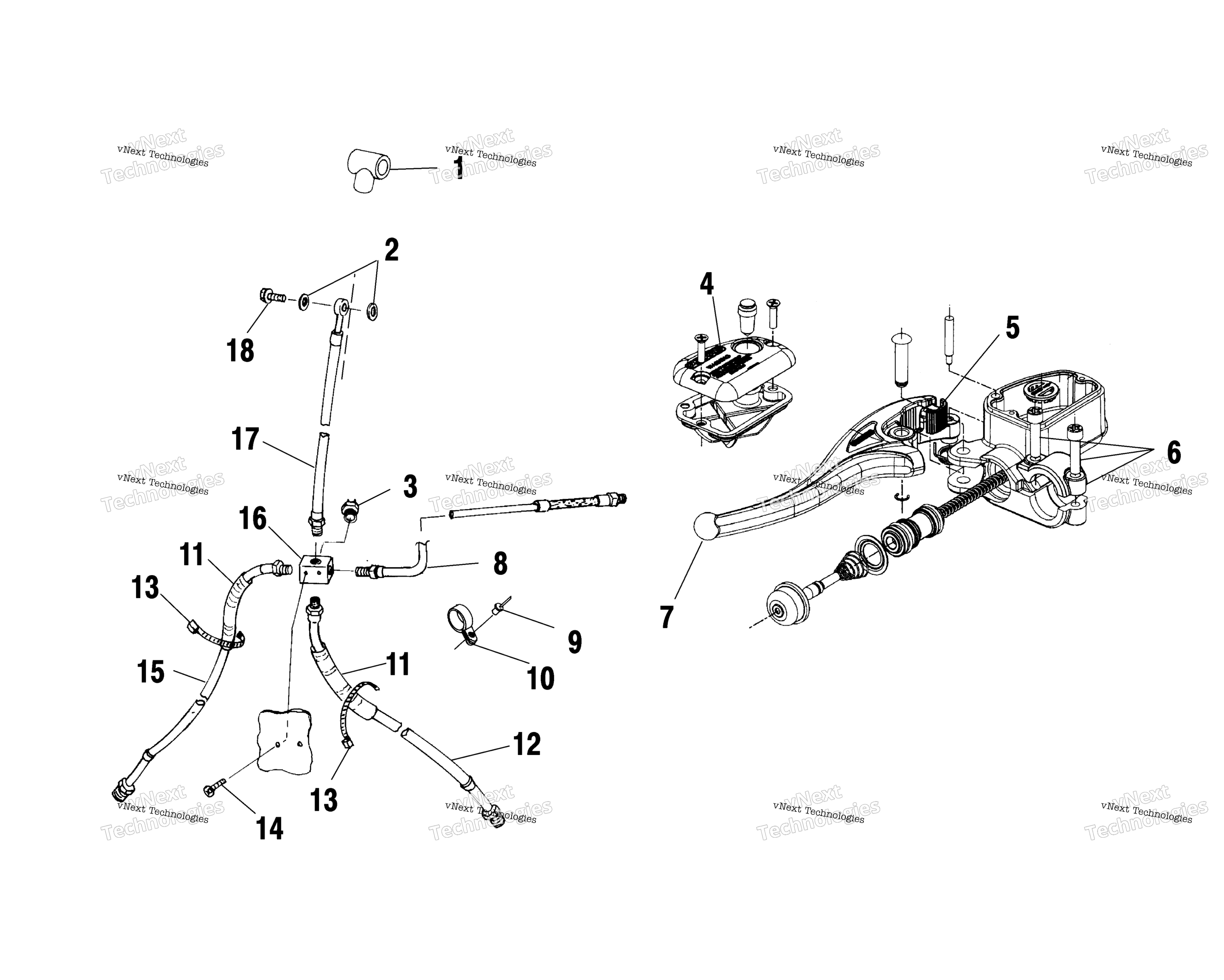 Органы управления Master Cylinder/Brake Line A01ch42aa
