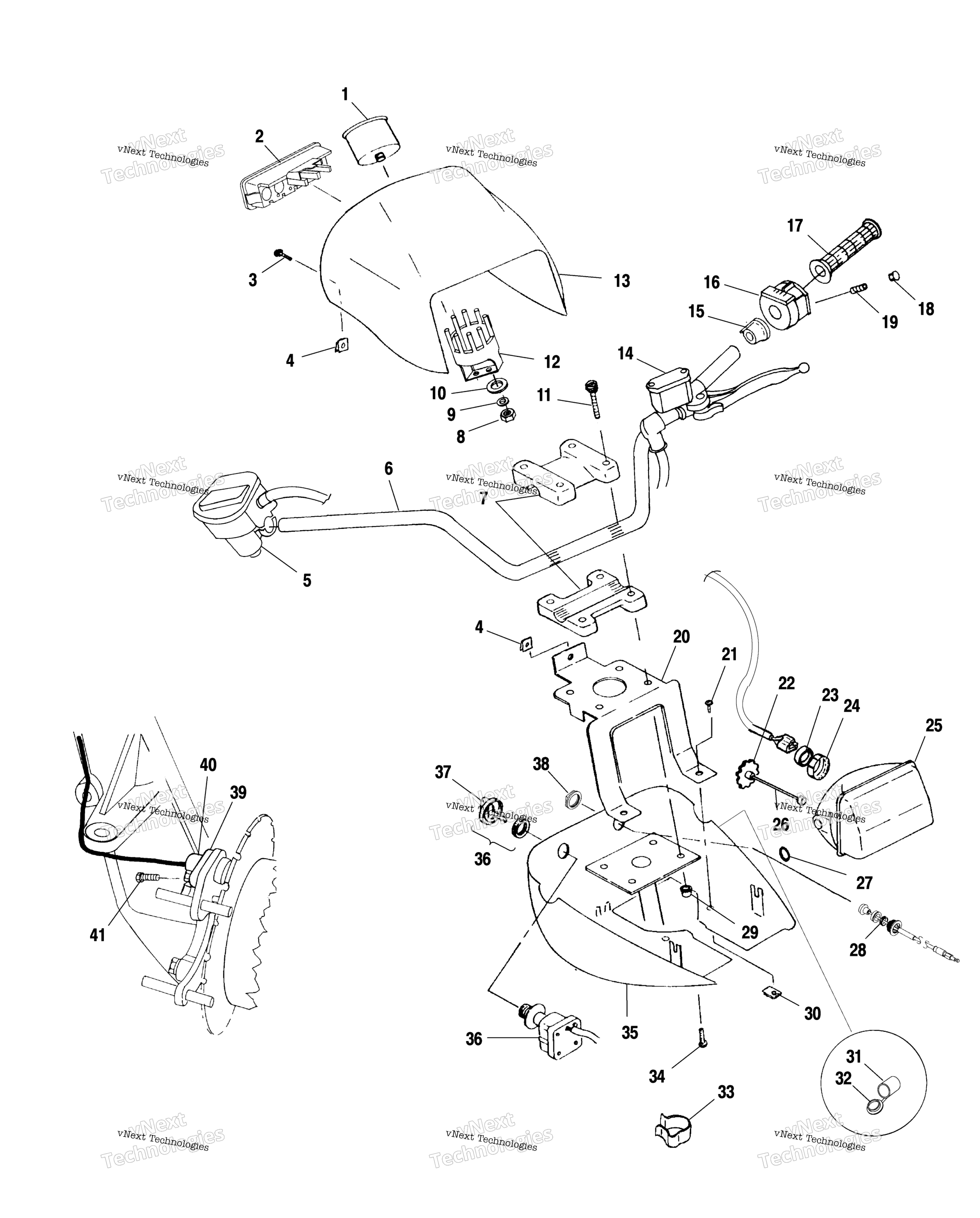 Руль & Headlight Pod A01ch50aa