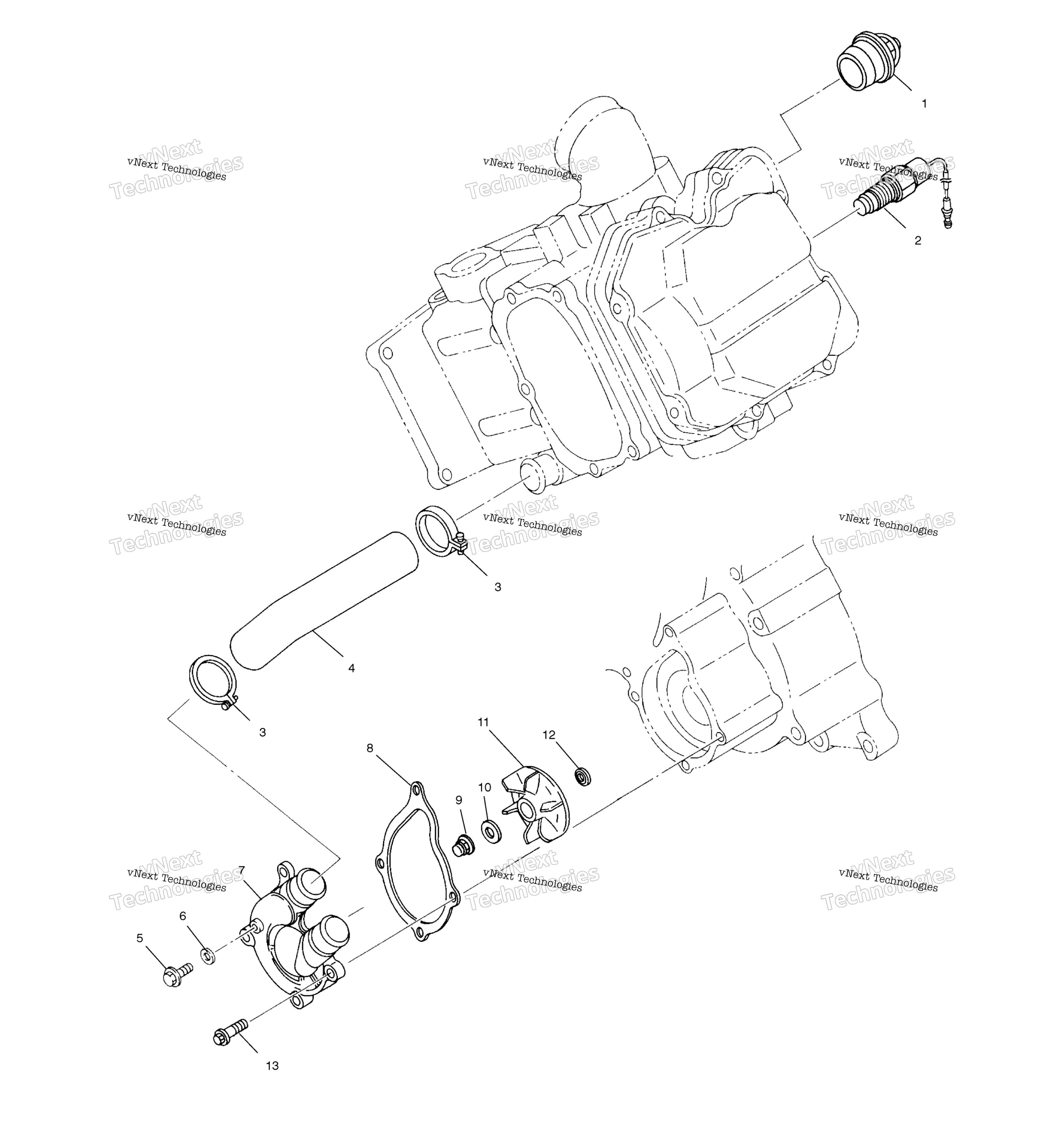 Система охлаждения Pump A01ch50eb