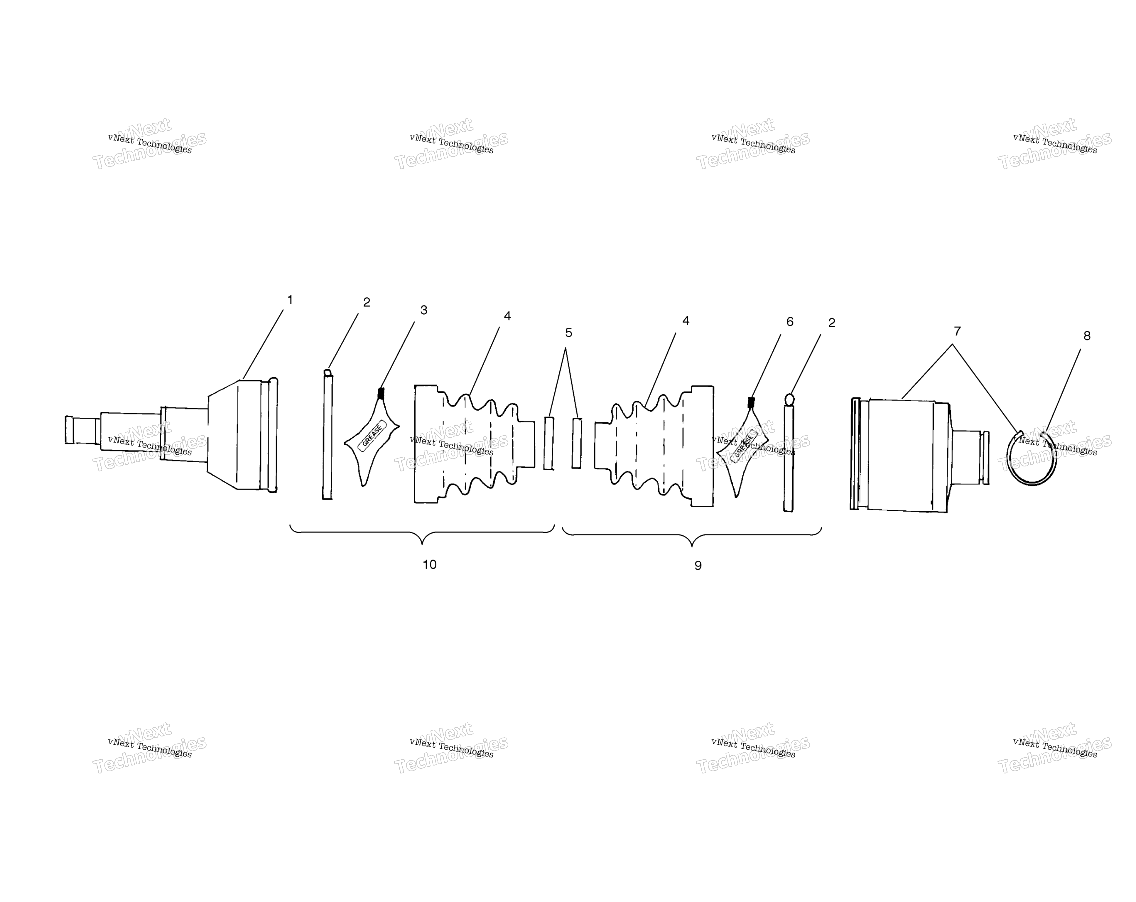 Задняя часть Drive Shaft