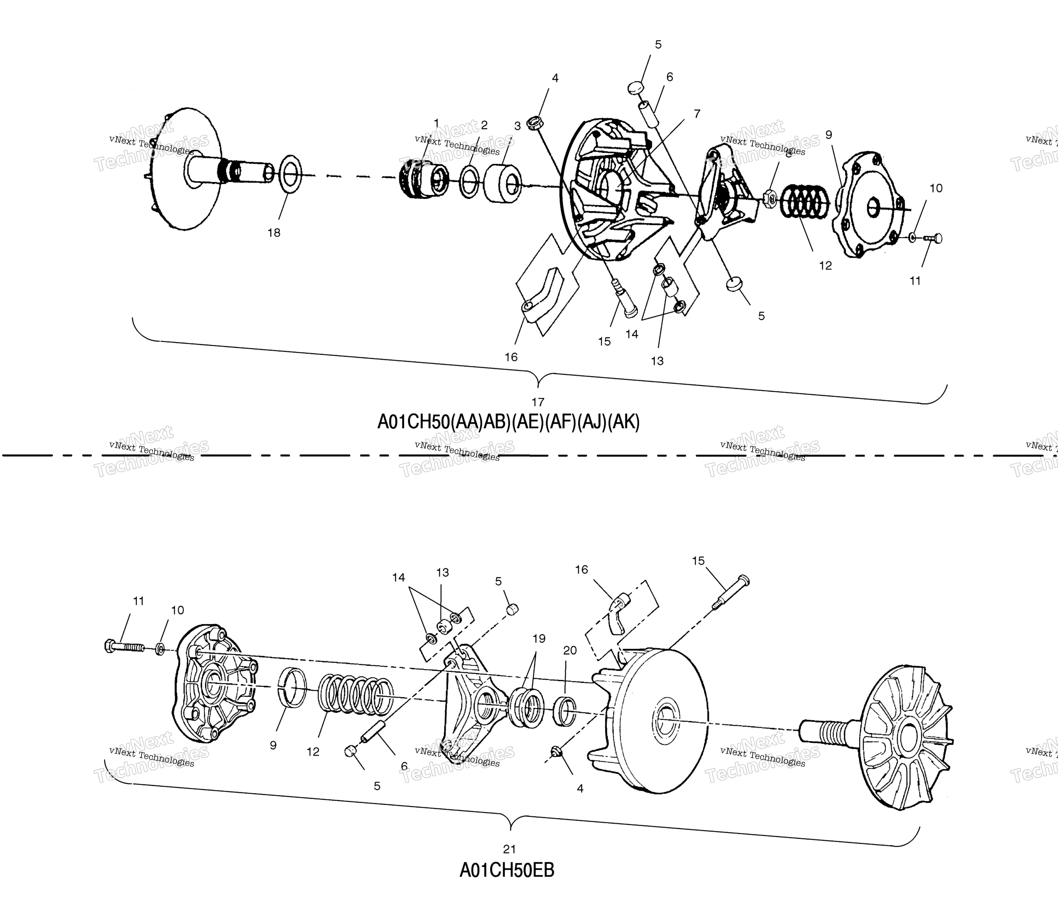 Привод Clutch A01ch50aa