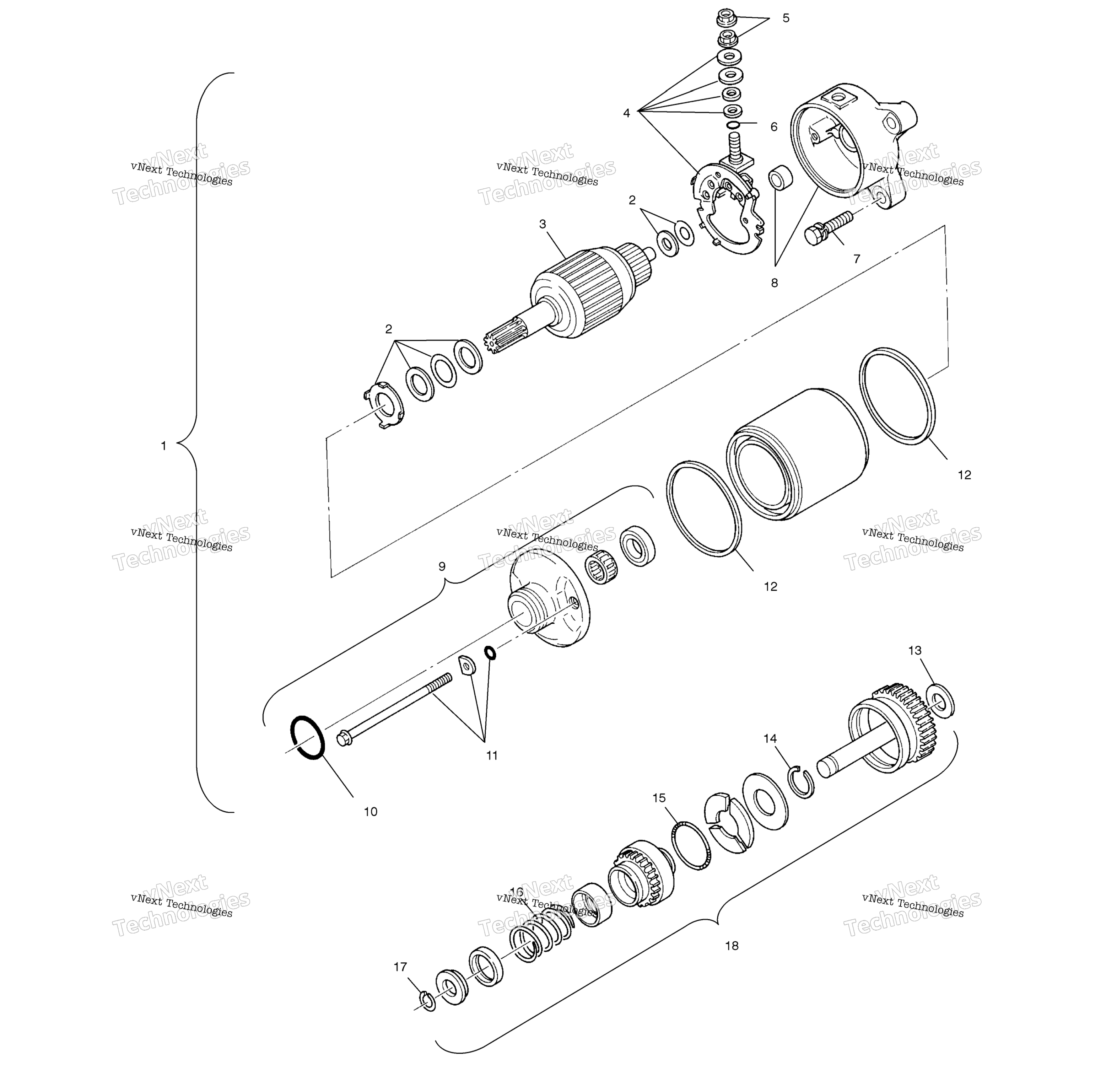Пусковая система Motor A01ch50eb