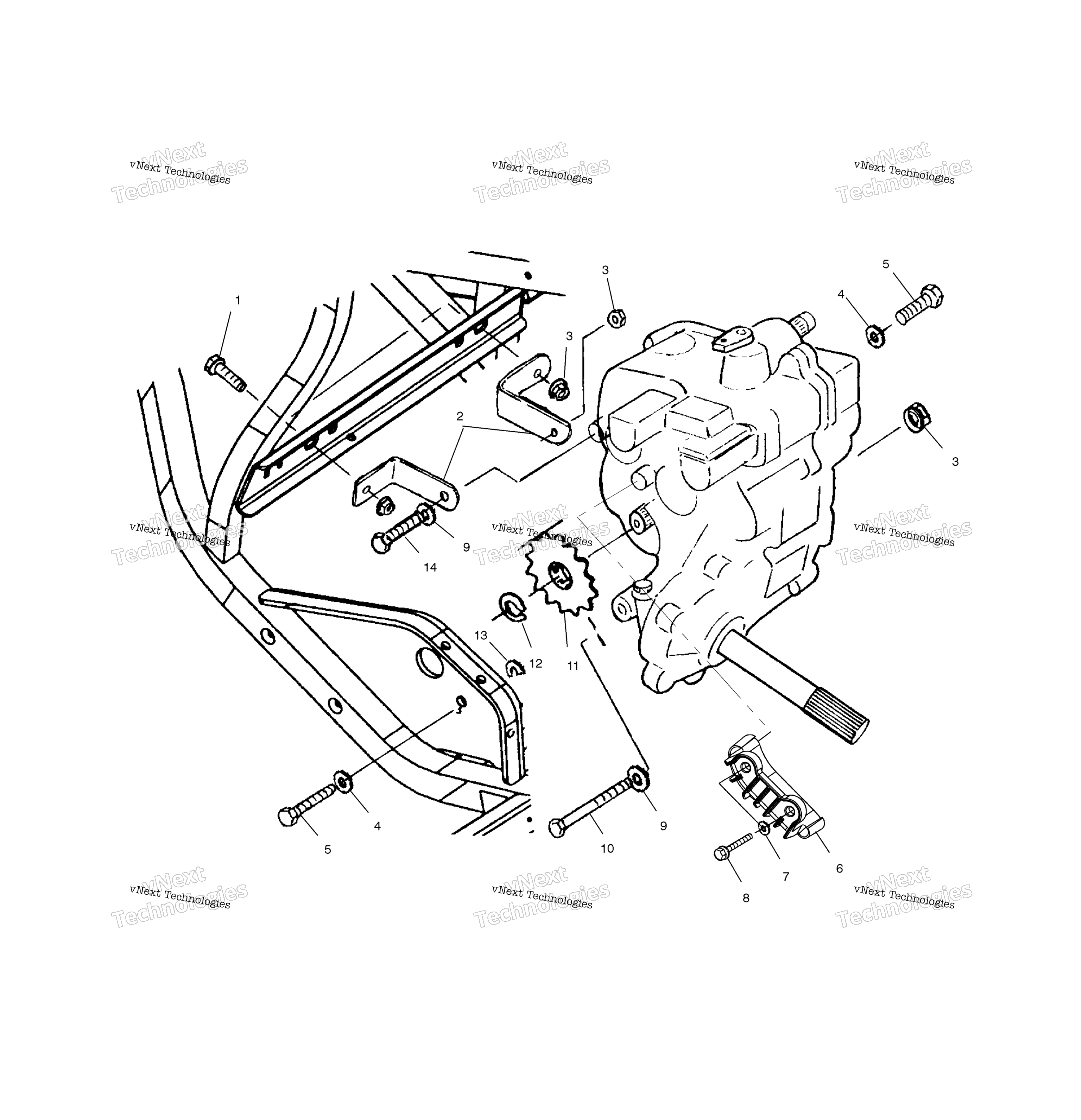 Картер редуктора Mounting