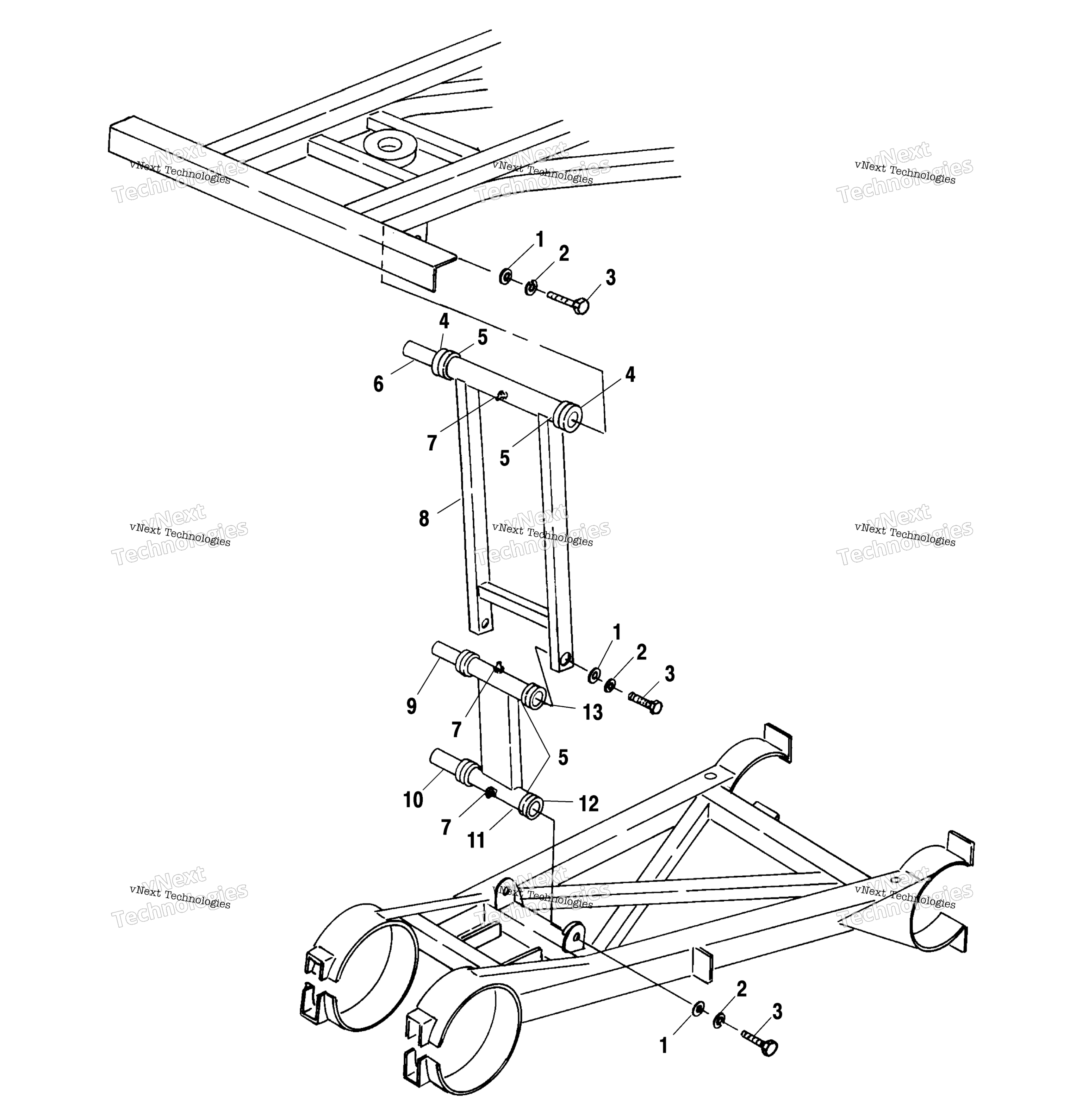 Задняя часть Strut Stabilizer A01cl50aa