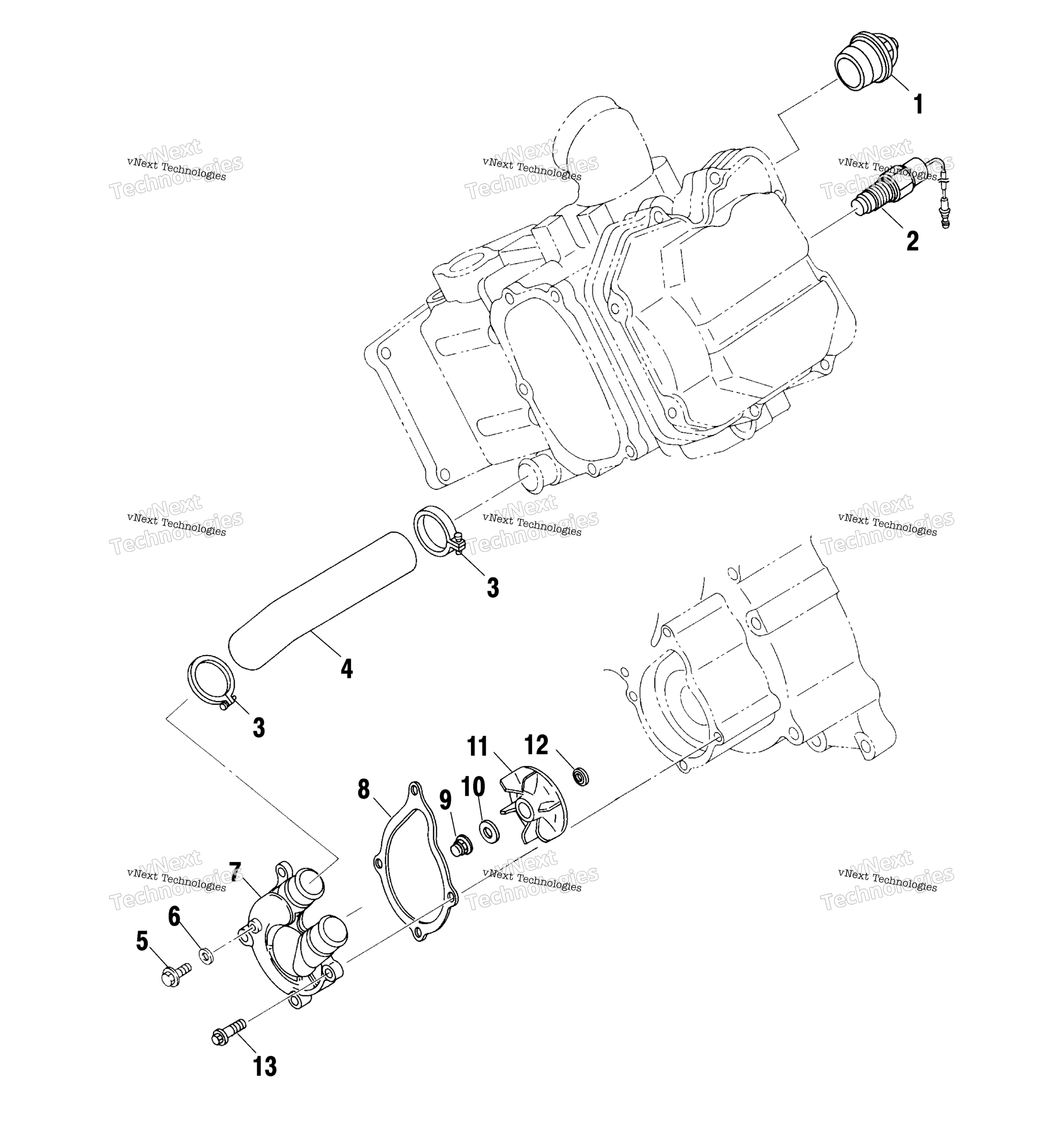 Система охлаждения Pump A01cl50aa