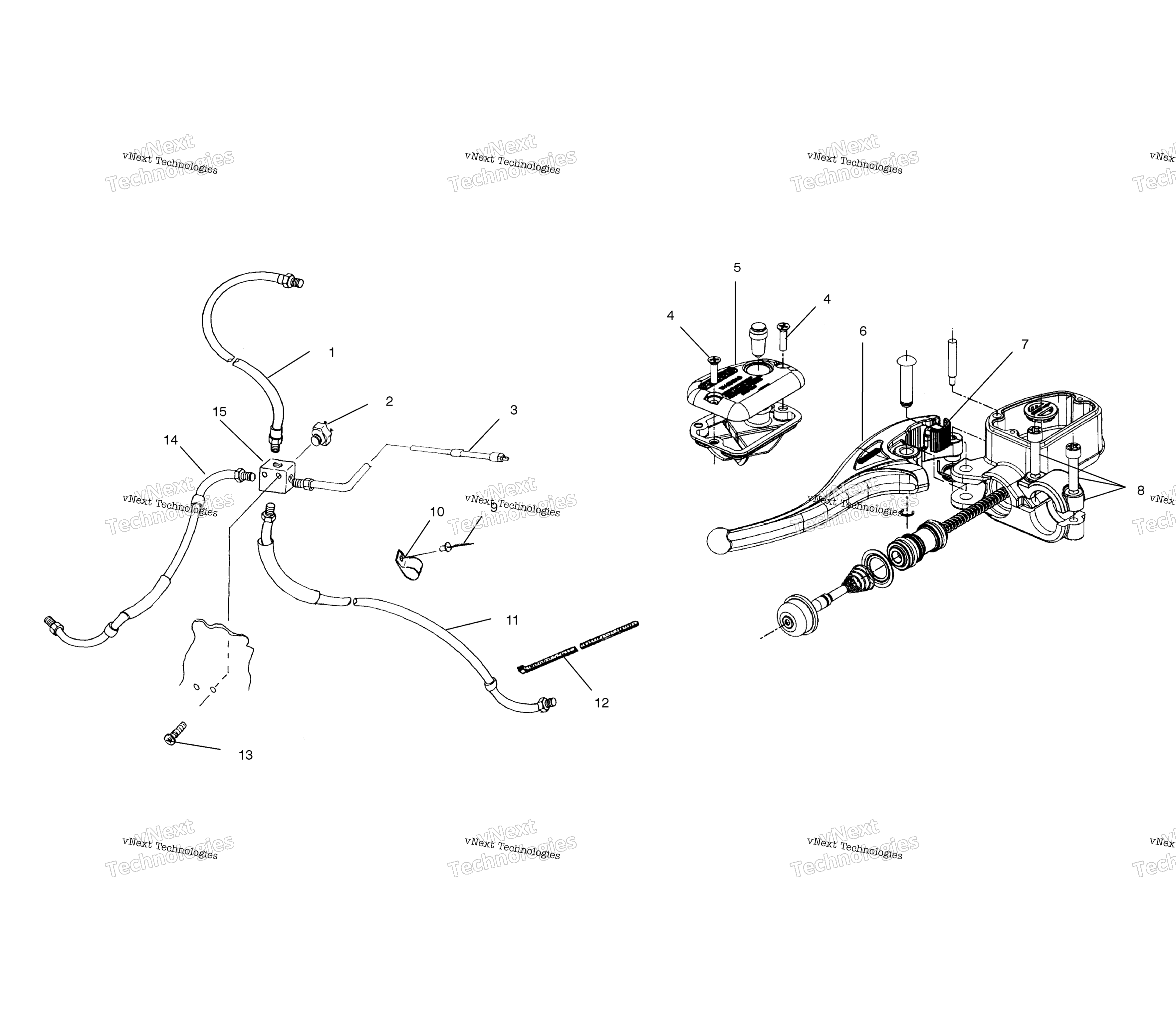 Органы управления Master Cylinder/Brake Line A02ba25ca/Cb/Cd