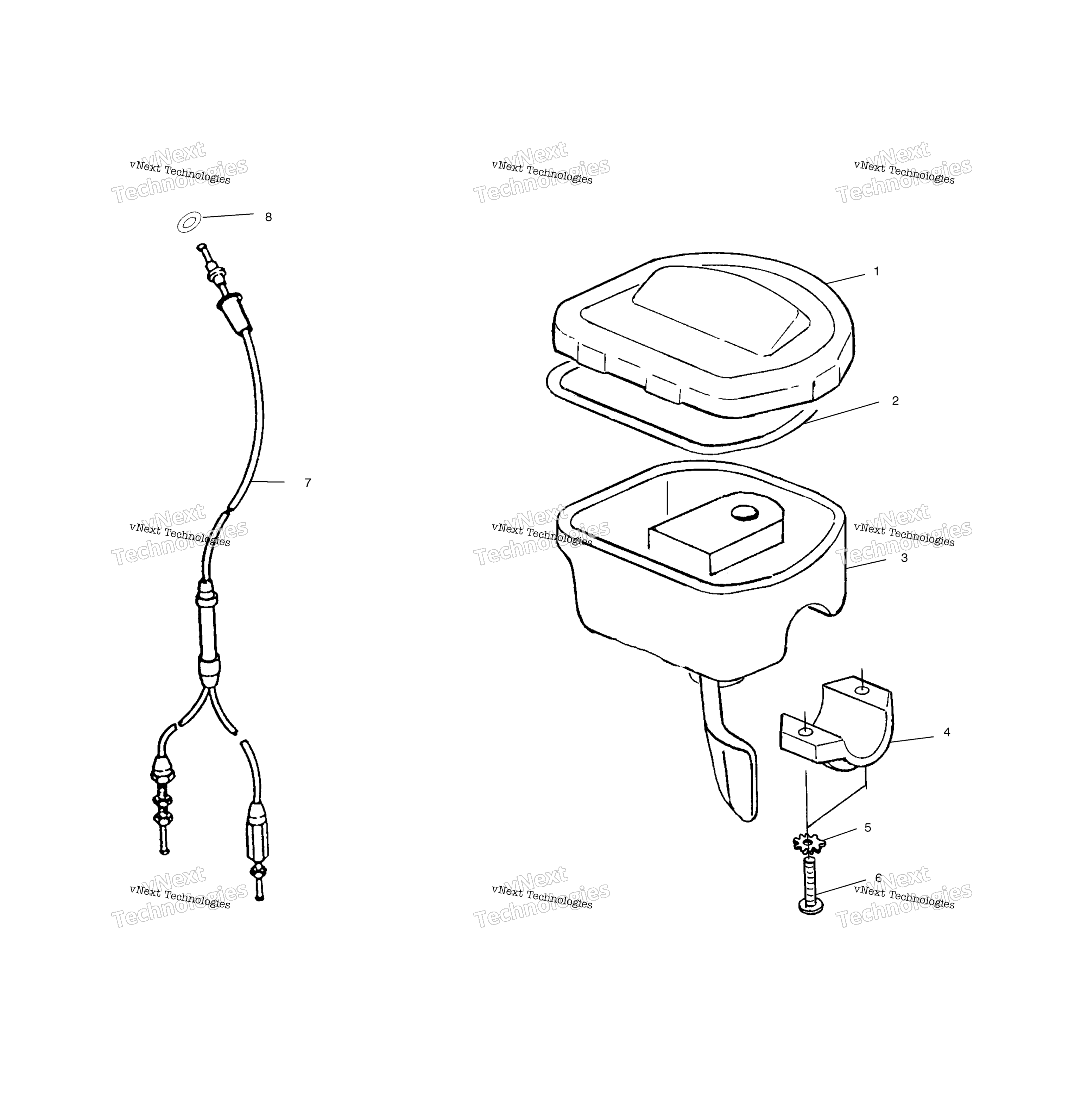 Органы управления Throttle Asm/Cable A02ba25ca/Cb/Cd
