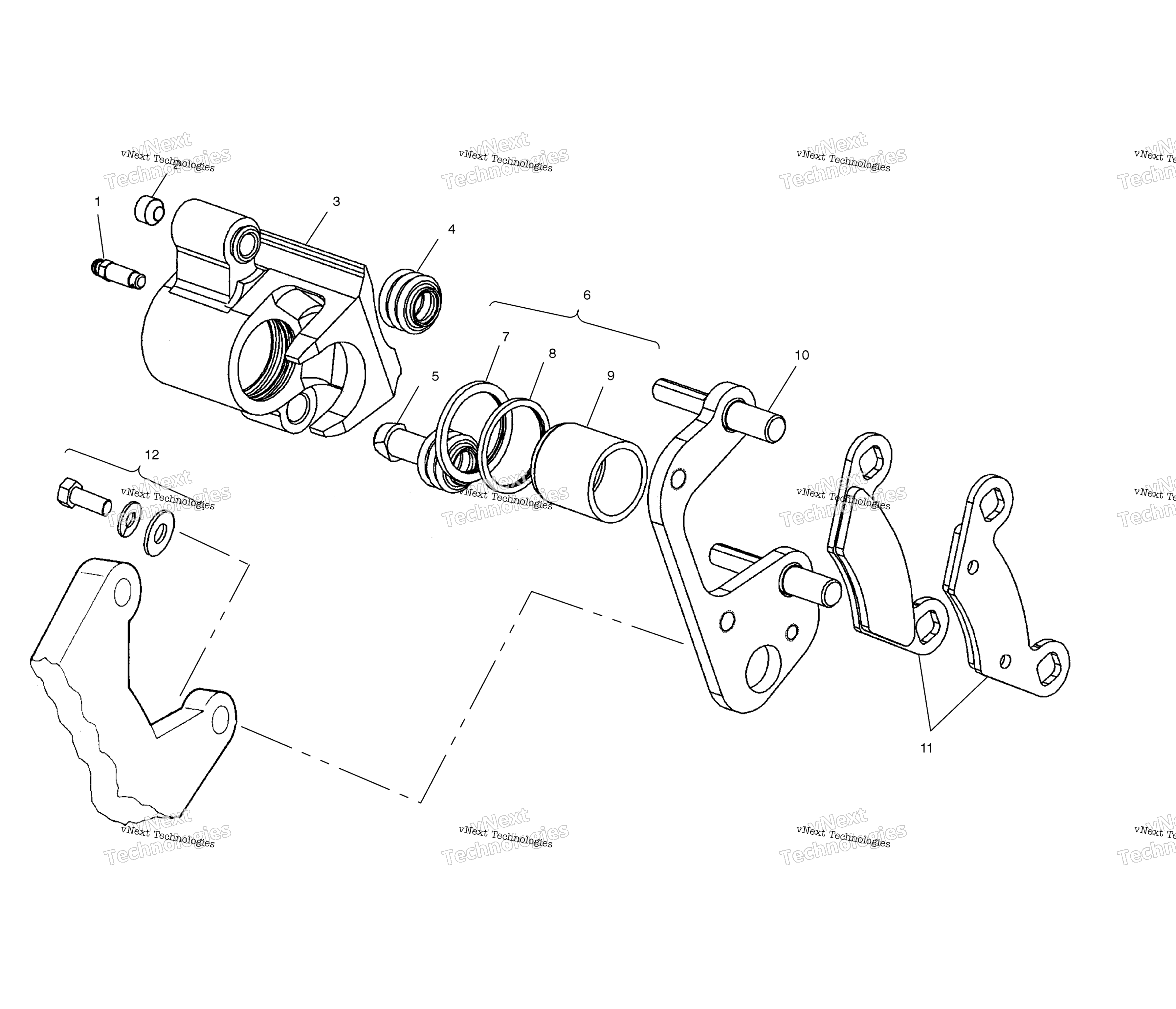 Передняя часть Brake A02ba25ca/Cb/Cd