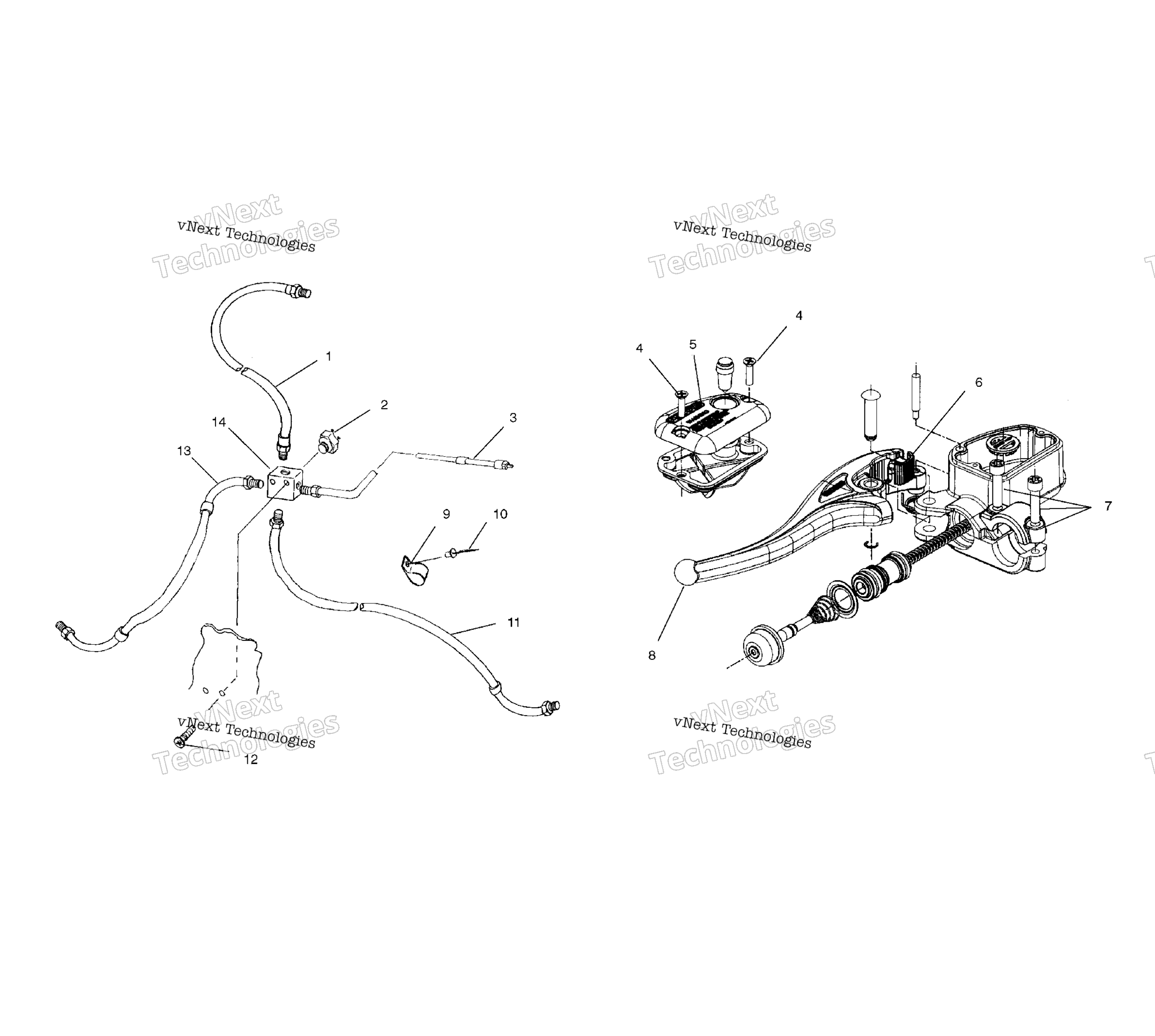 Органы управления Master Cylinder/Brake Line A02ba50aa/Ab