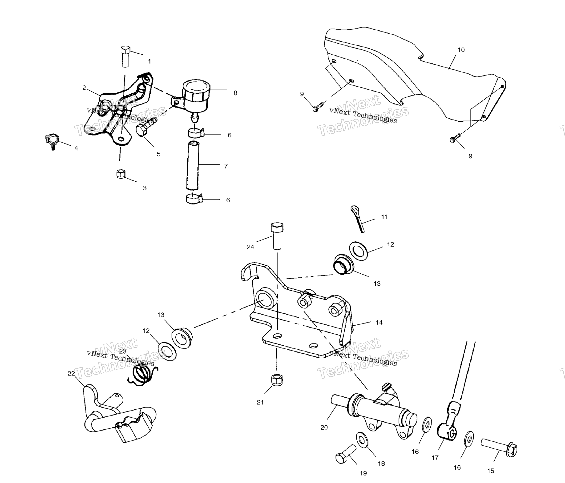 Задняя часть Brake Master Cylinder A02ba50aa/Ab