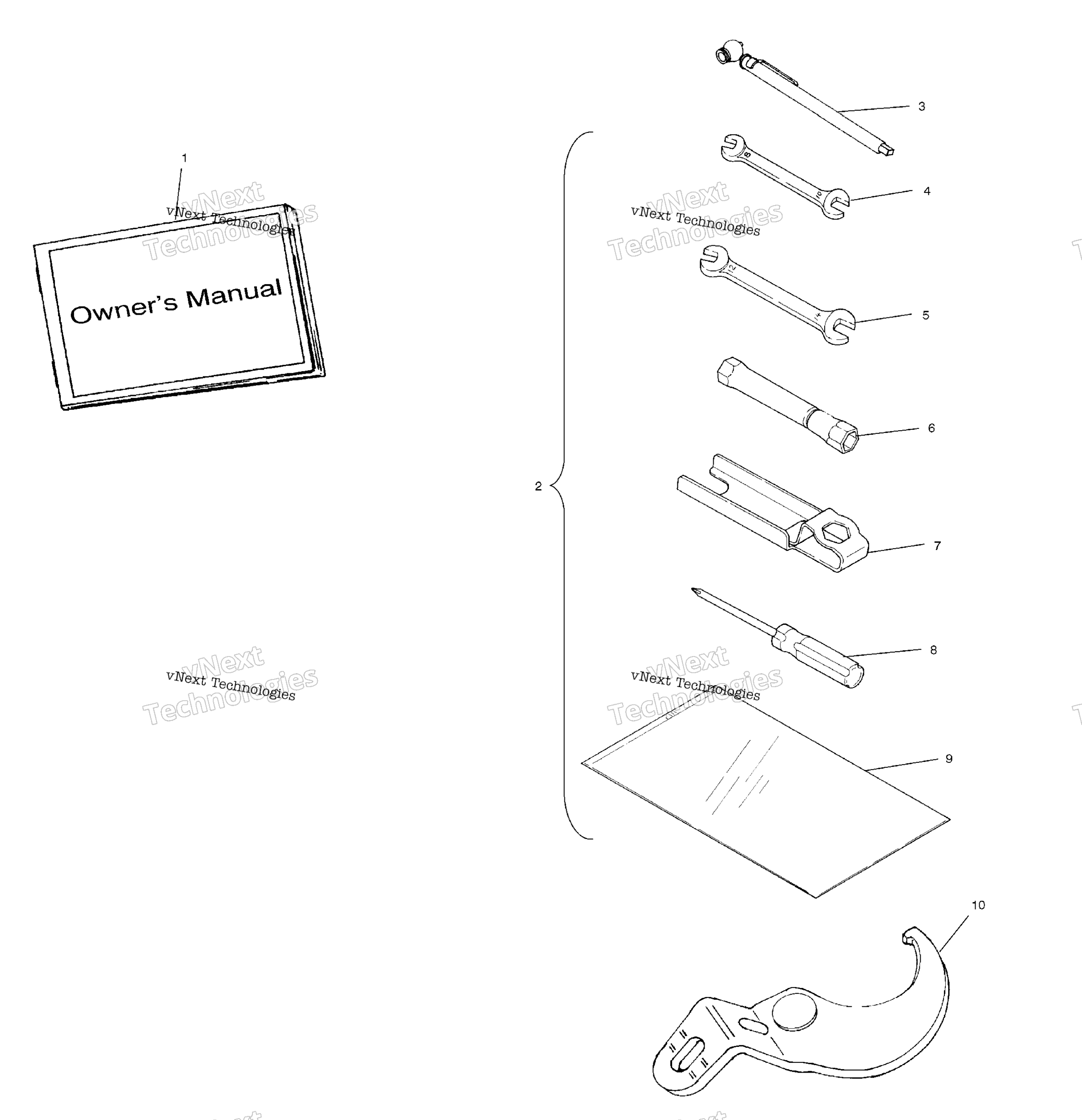 Инструмент Kit A02ba50aa/Ab