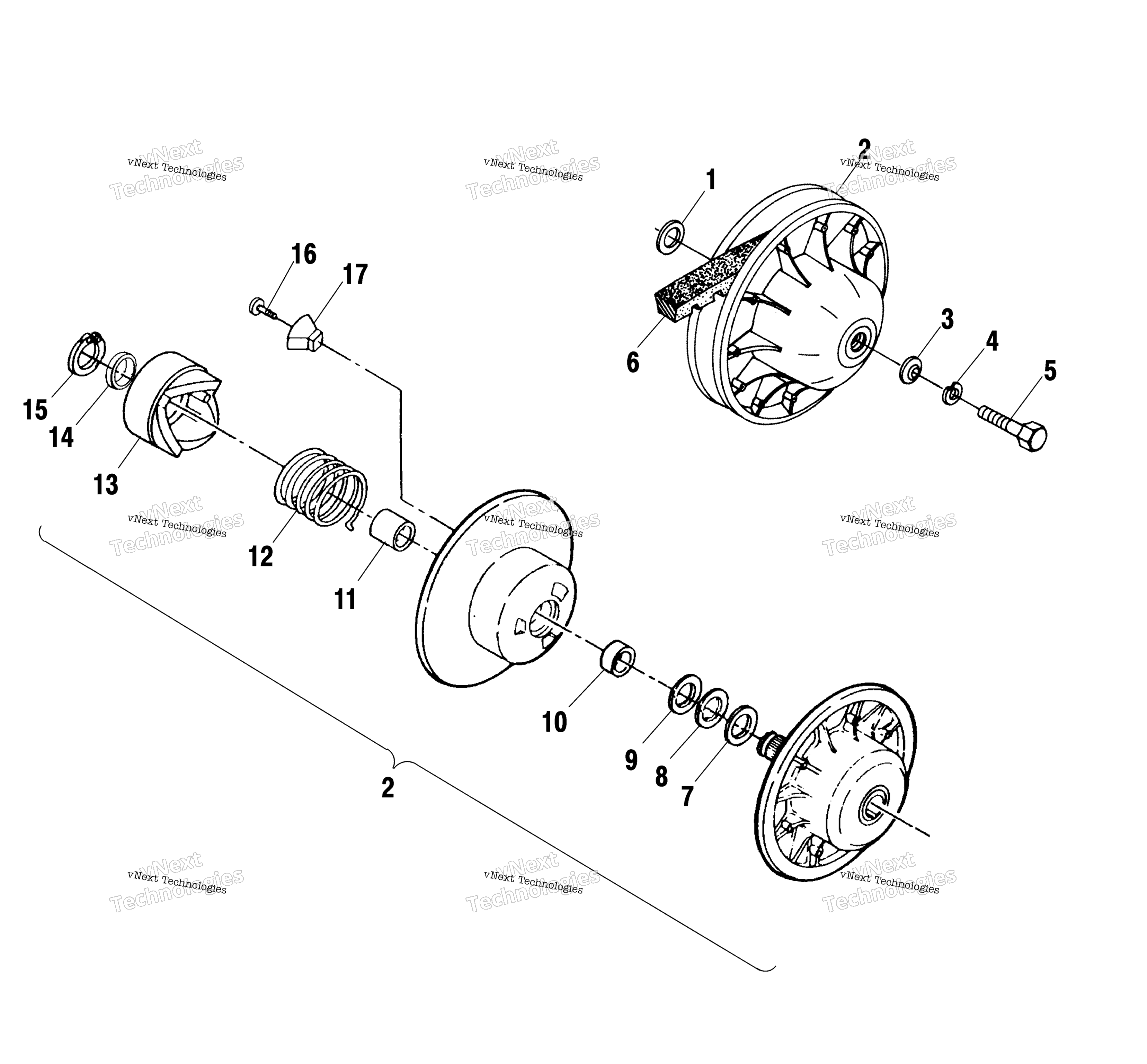 Ведомый Clutch A02bg50aa/Ac