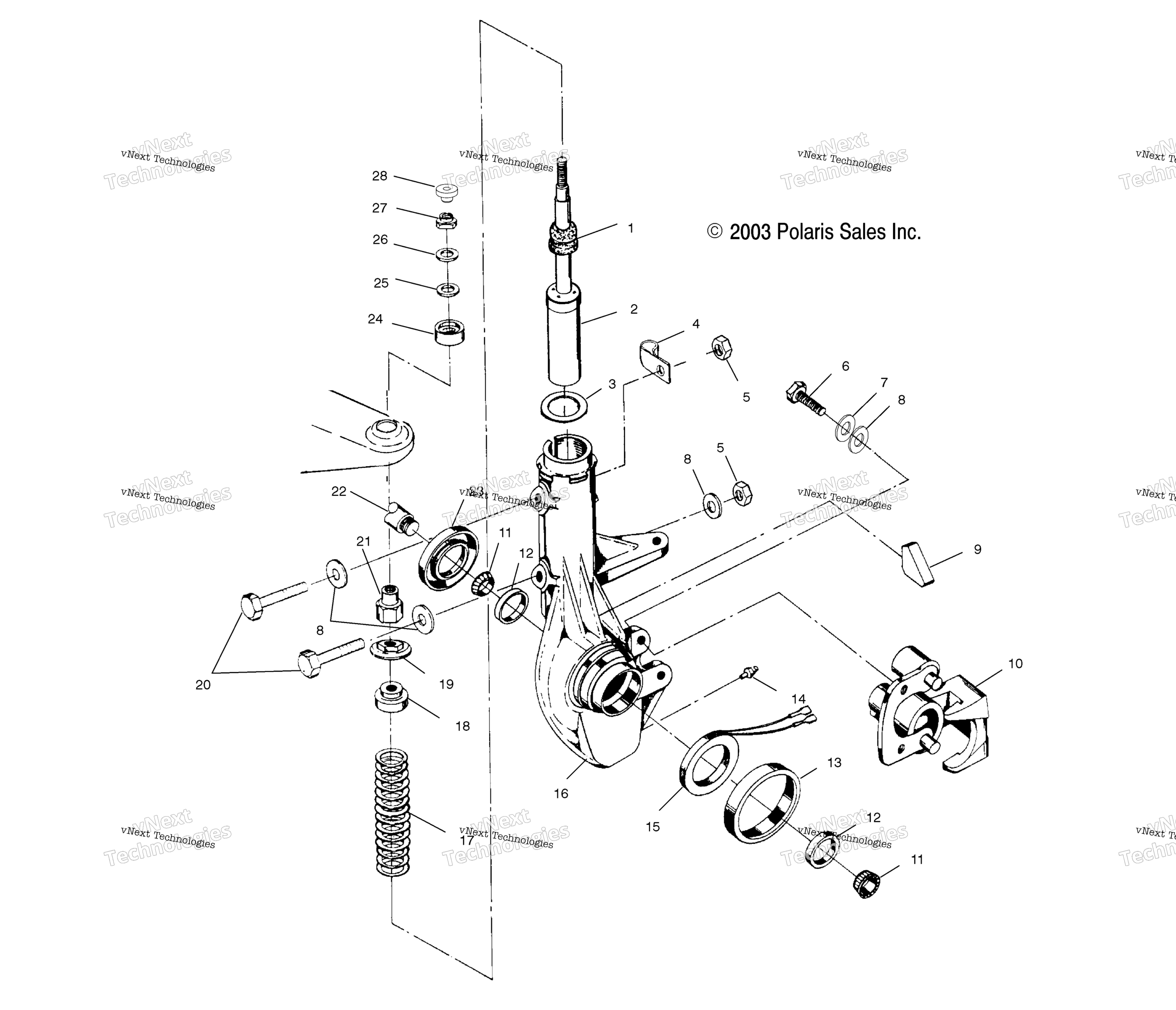 Передняя часть Strut A02bg50aa/Ac