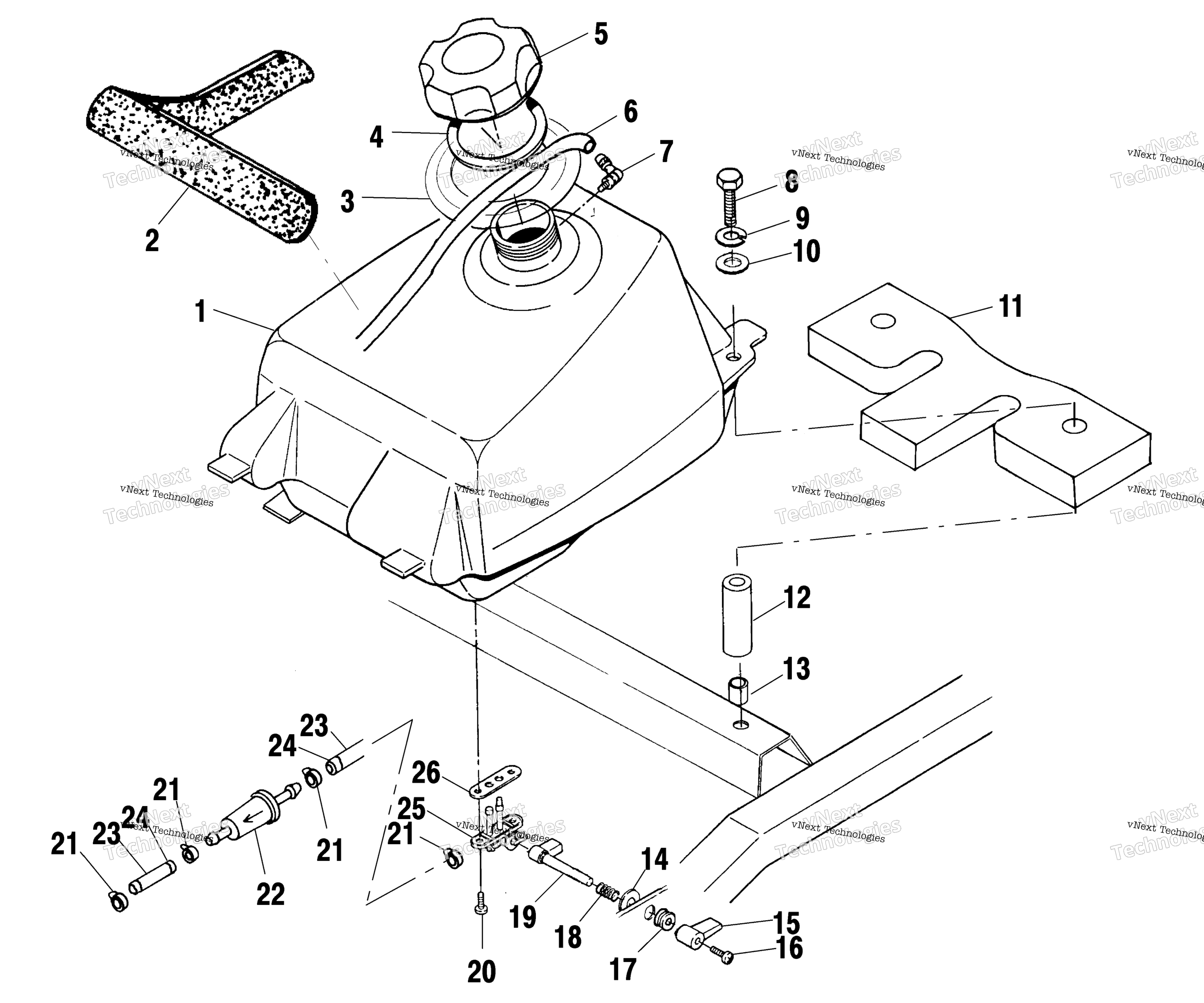 Топливная система Tank A02bg50aa/Ac