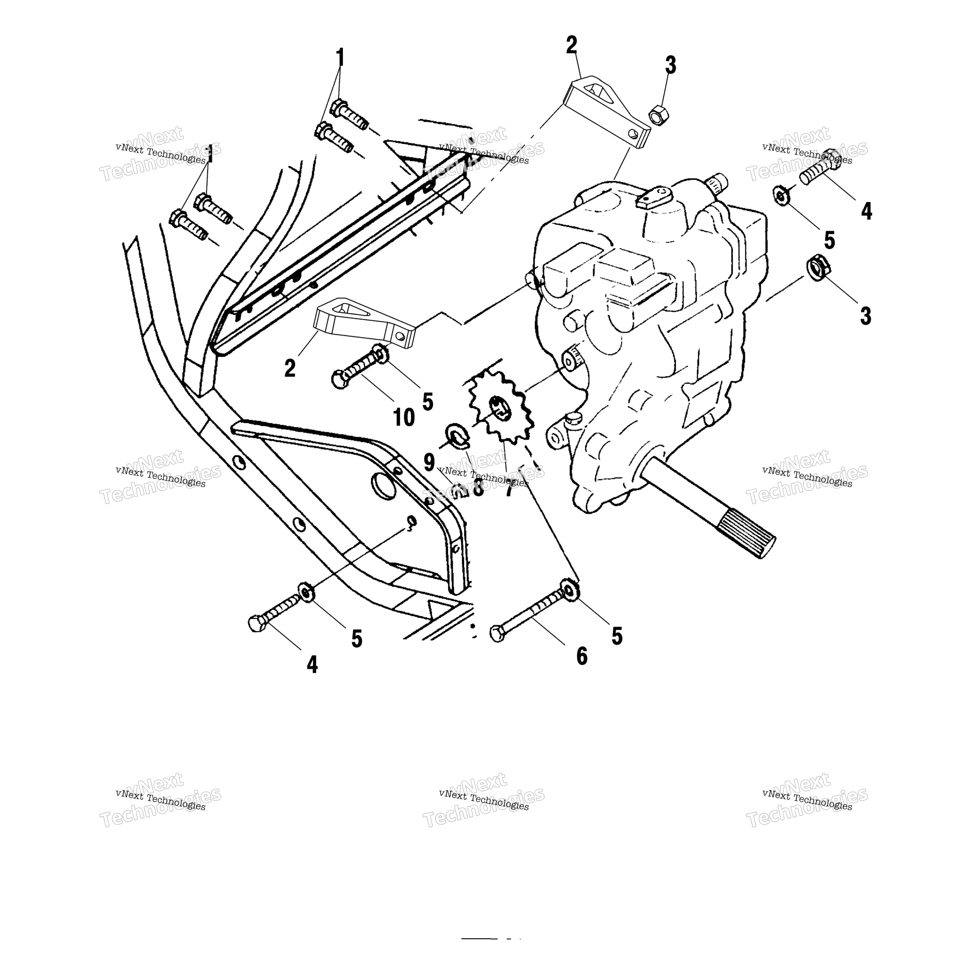 Картер редуктора Mounting A02bg50aa/Ac