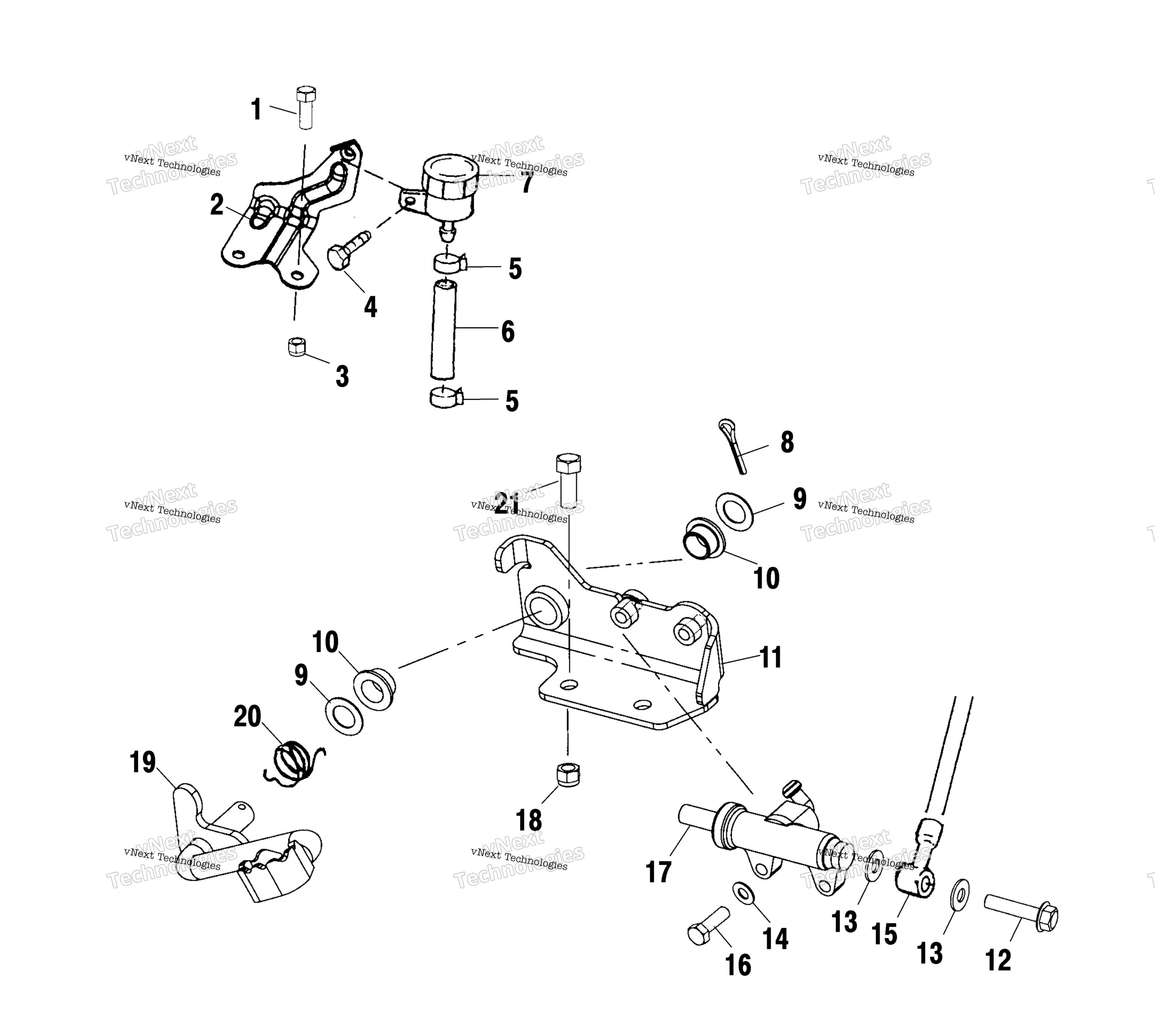Задняя часть Brake Master Cylinder A02bg50aa/Ac