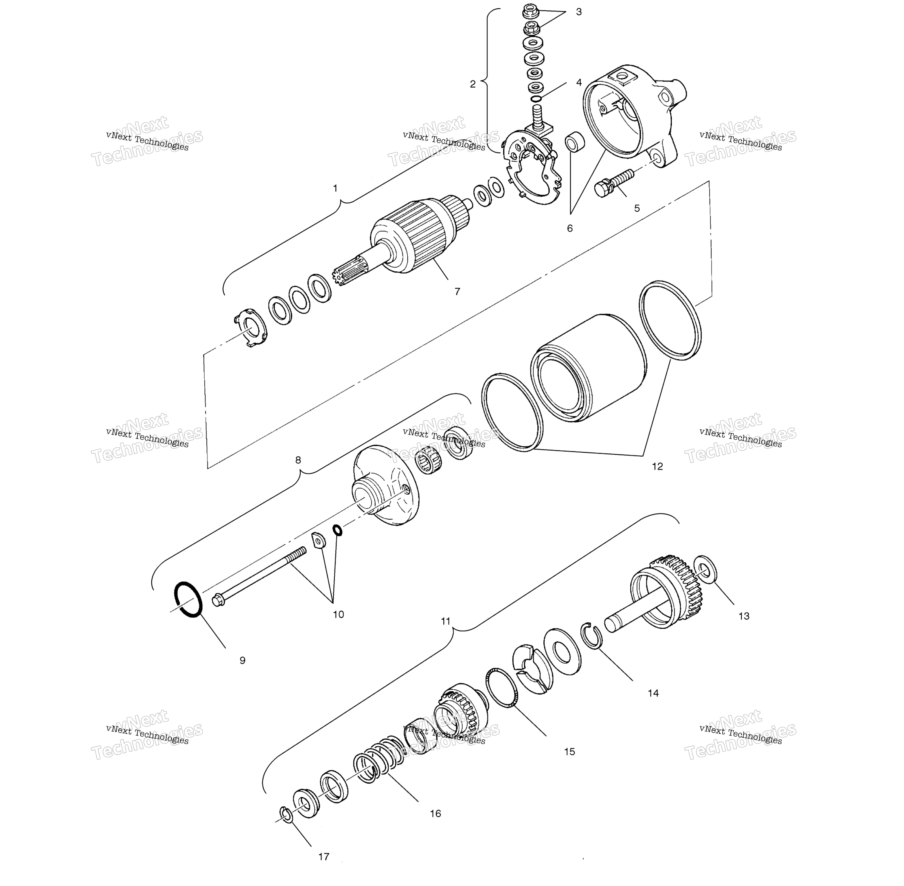 Пусковая система Motor A02bg50aa/Ac