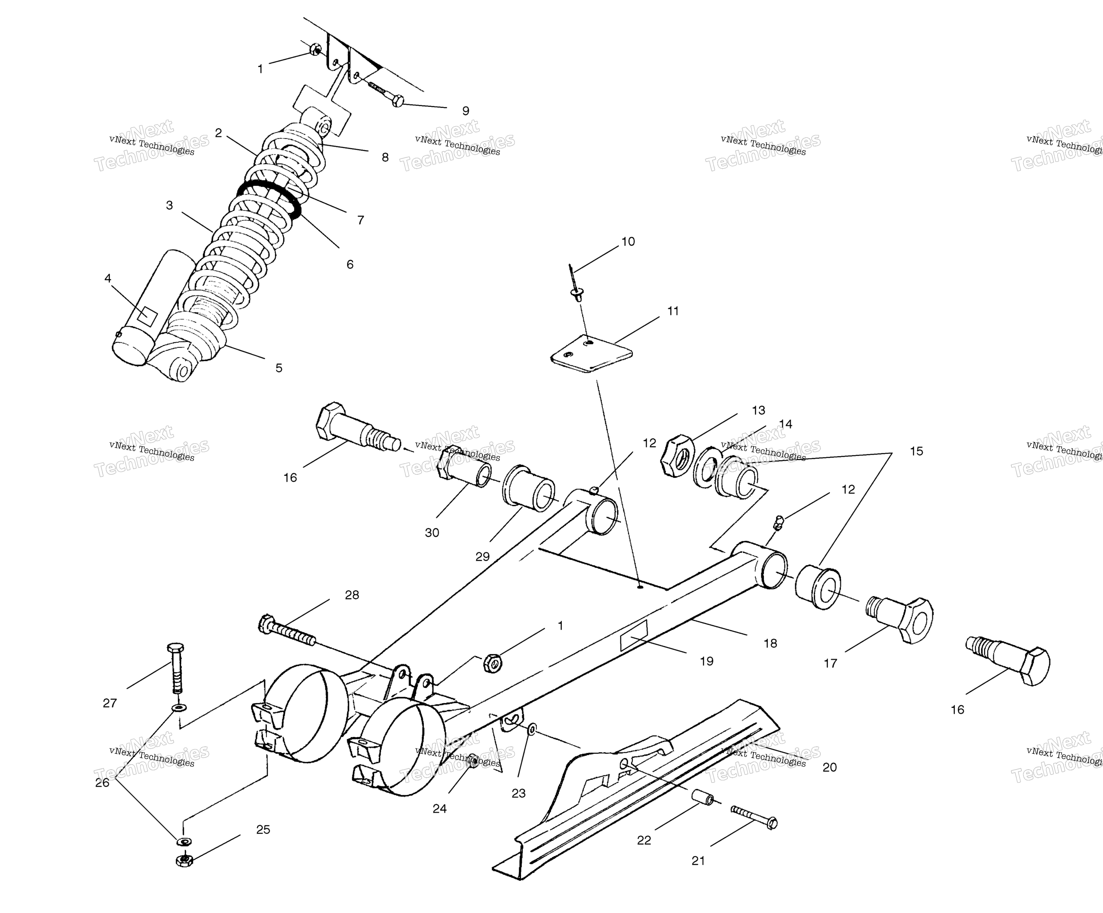 Swing Arm / Shock крепление A02bg50aa / Ac