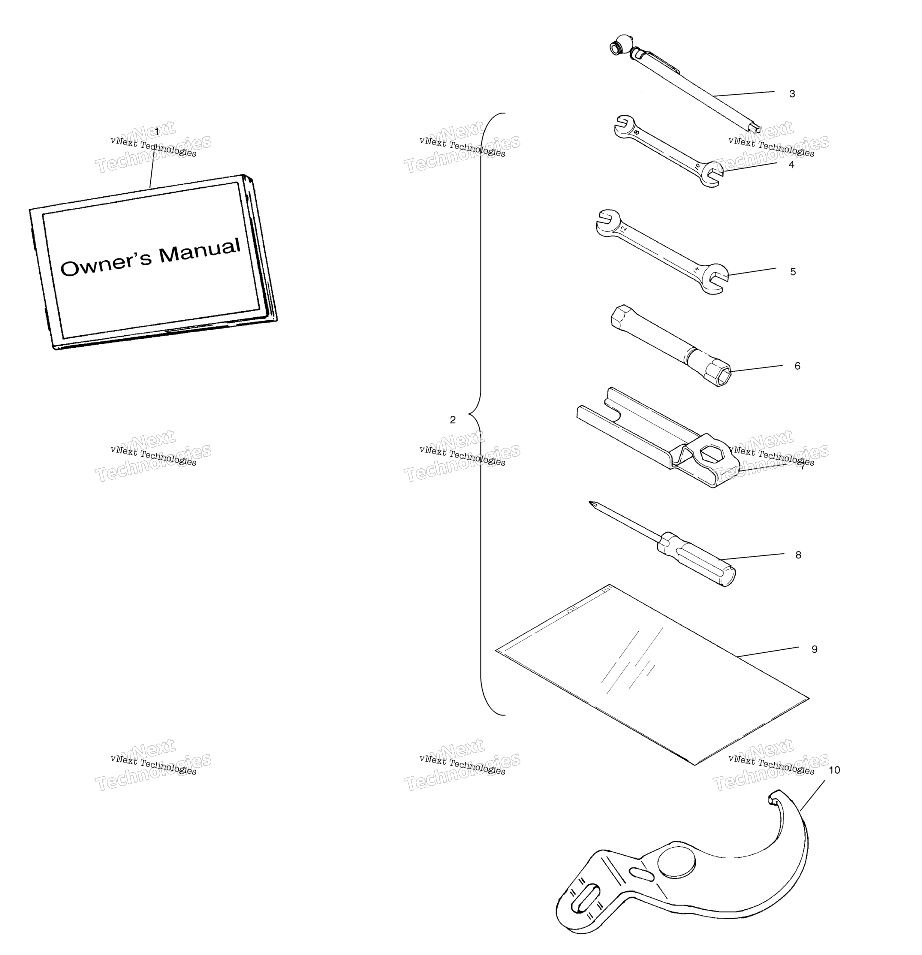 Инструмент Kit A02bg50aa/Ac