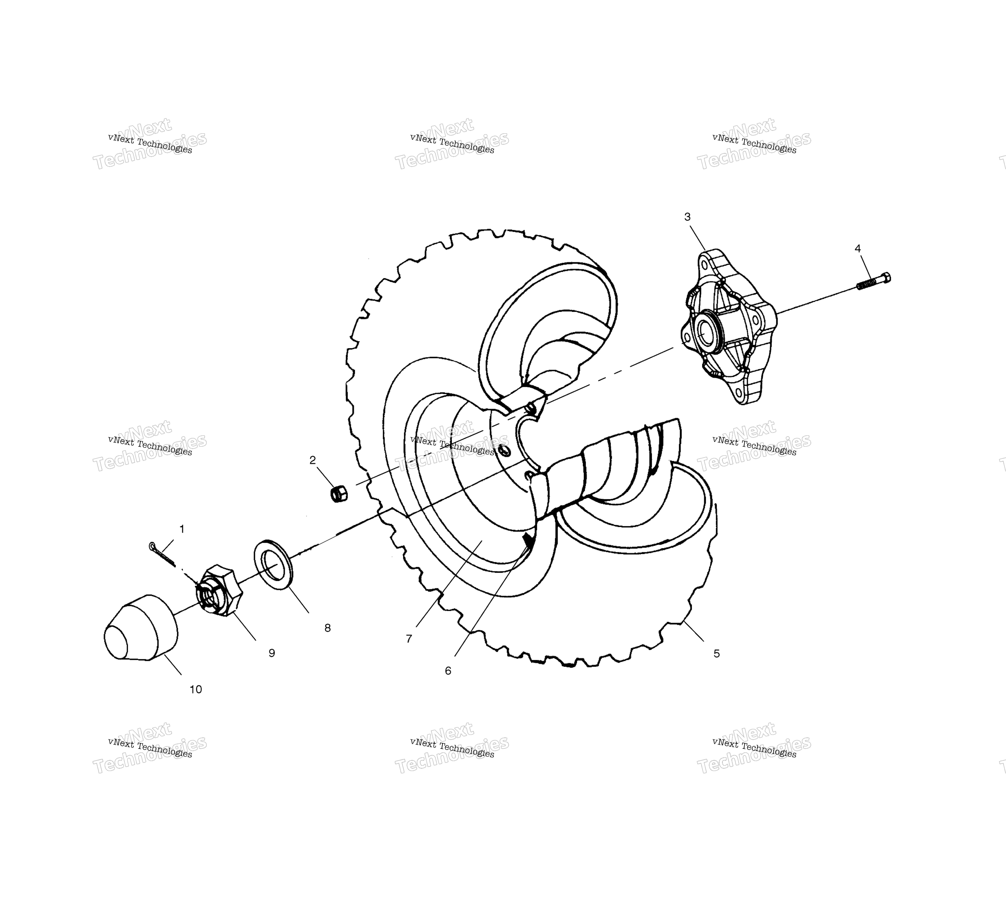 Задняя часть Wheel Drive /Ab/Fc