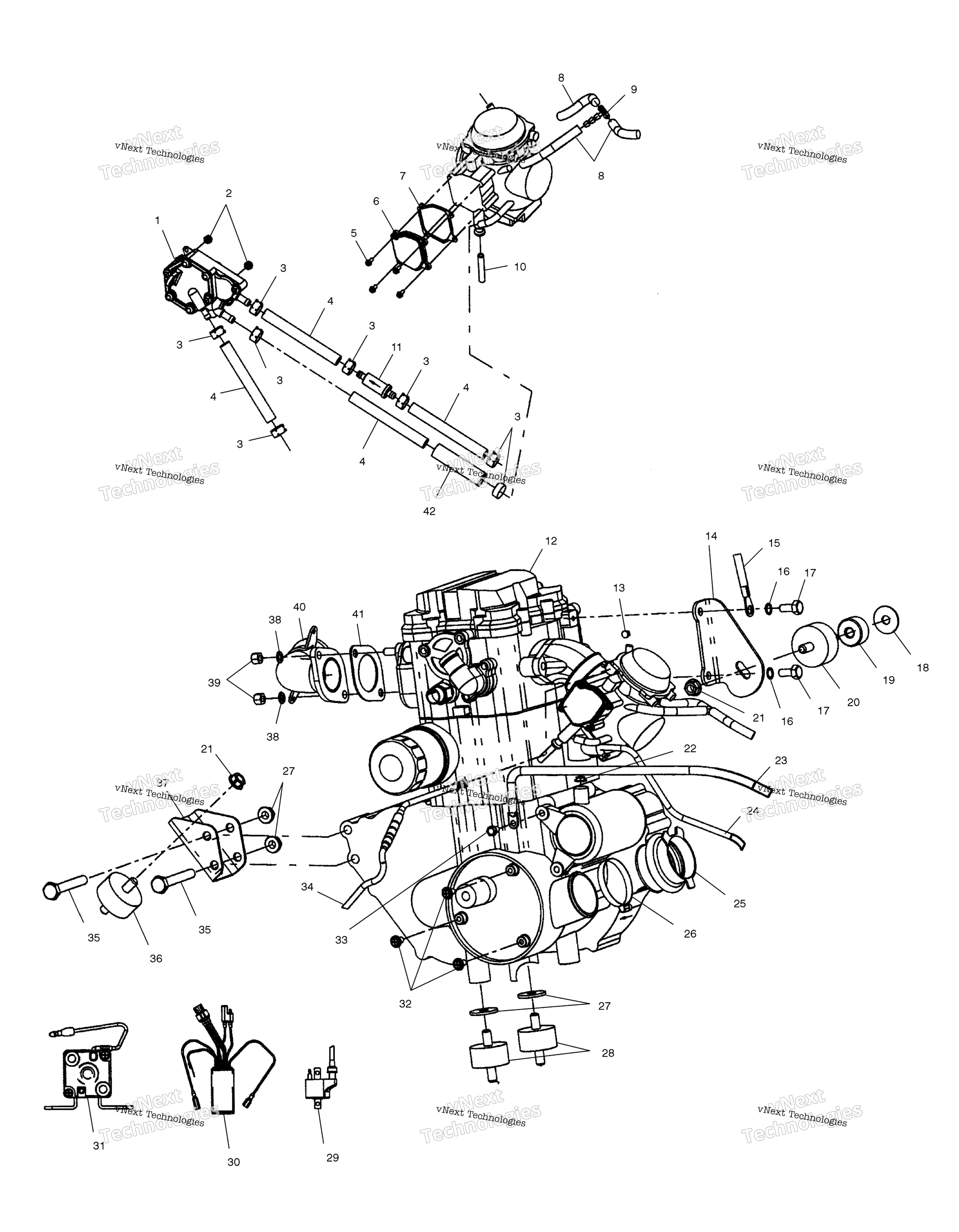 Двигатель Mounting