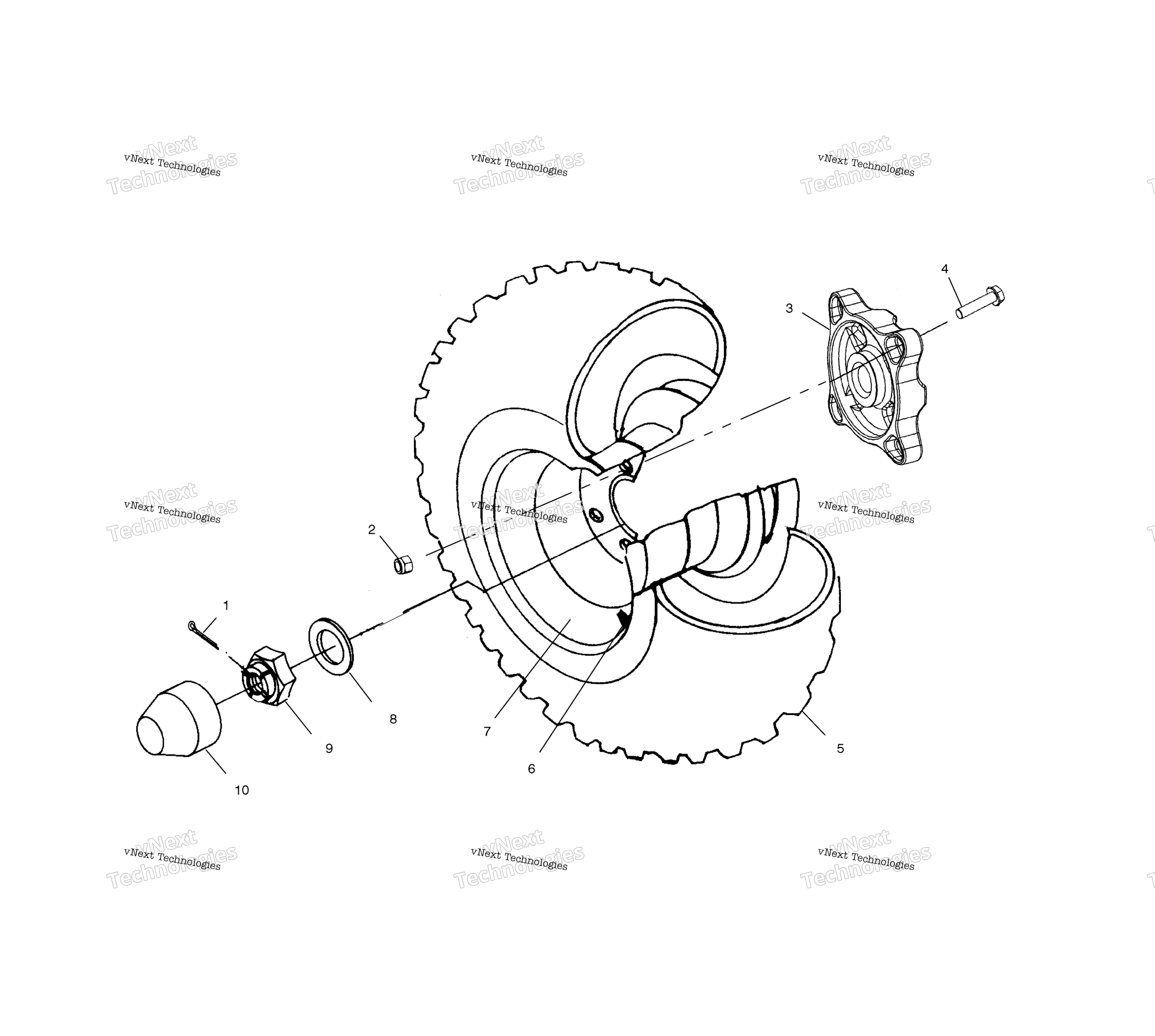 Задняя часть Wheel Drive