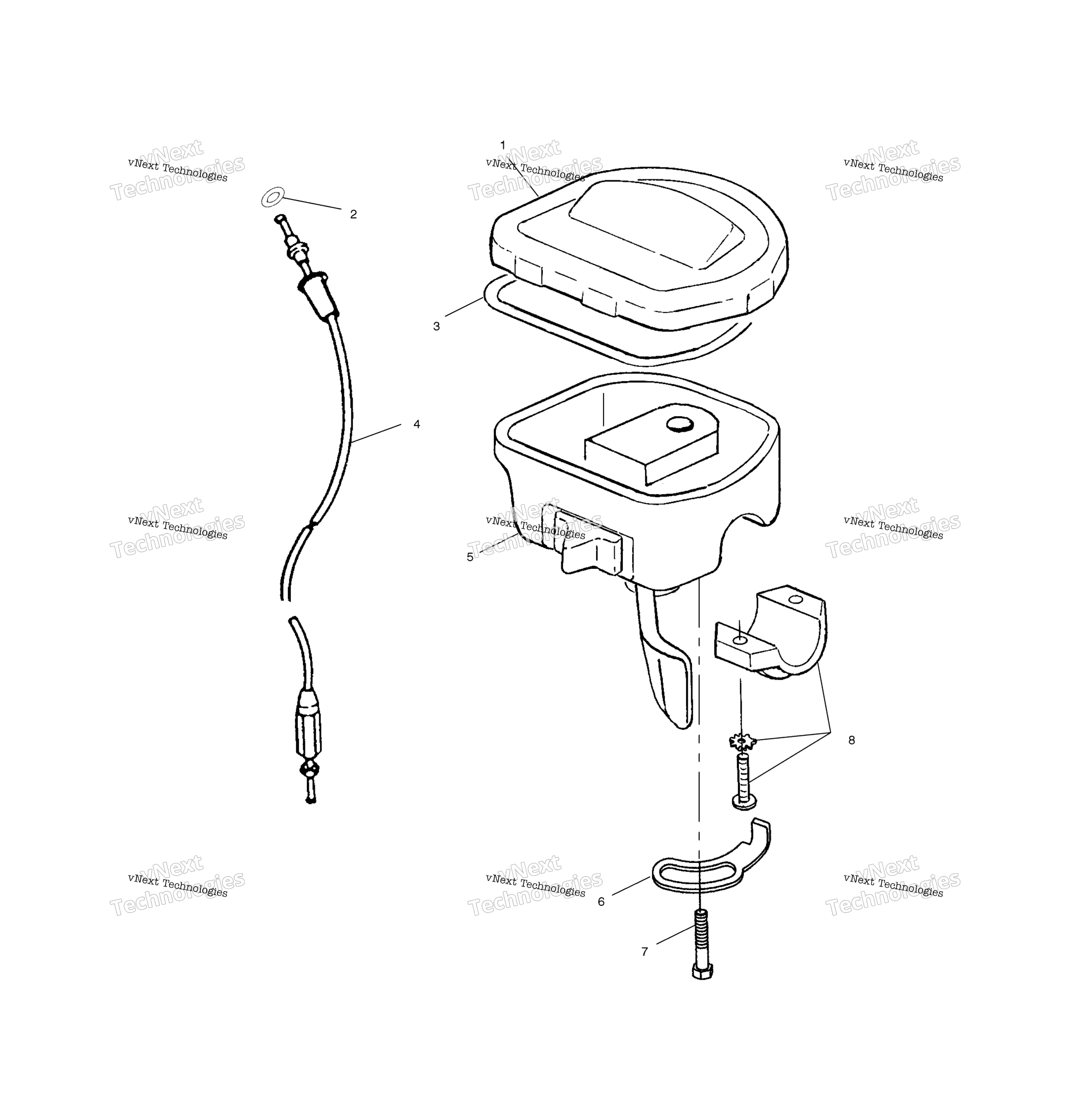 Органы управления Throttle Asm/Cable A02cd32aa/Ab/Ac/Fb