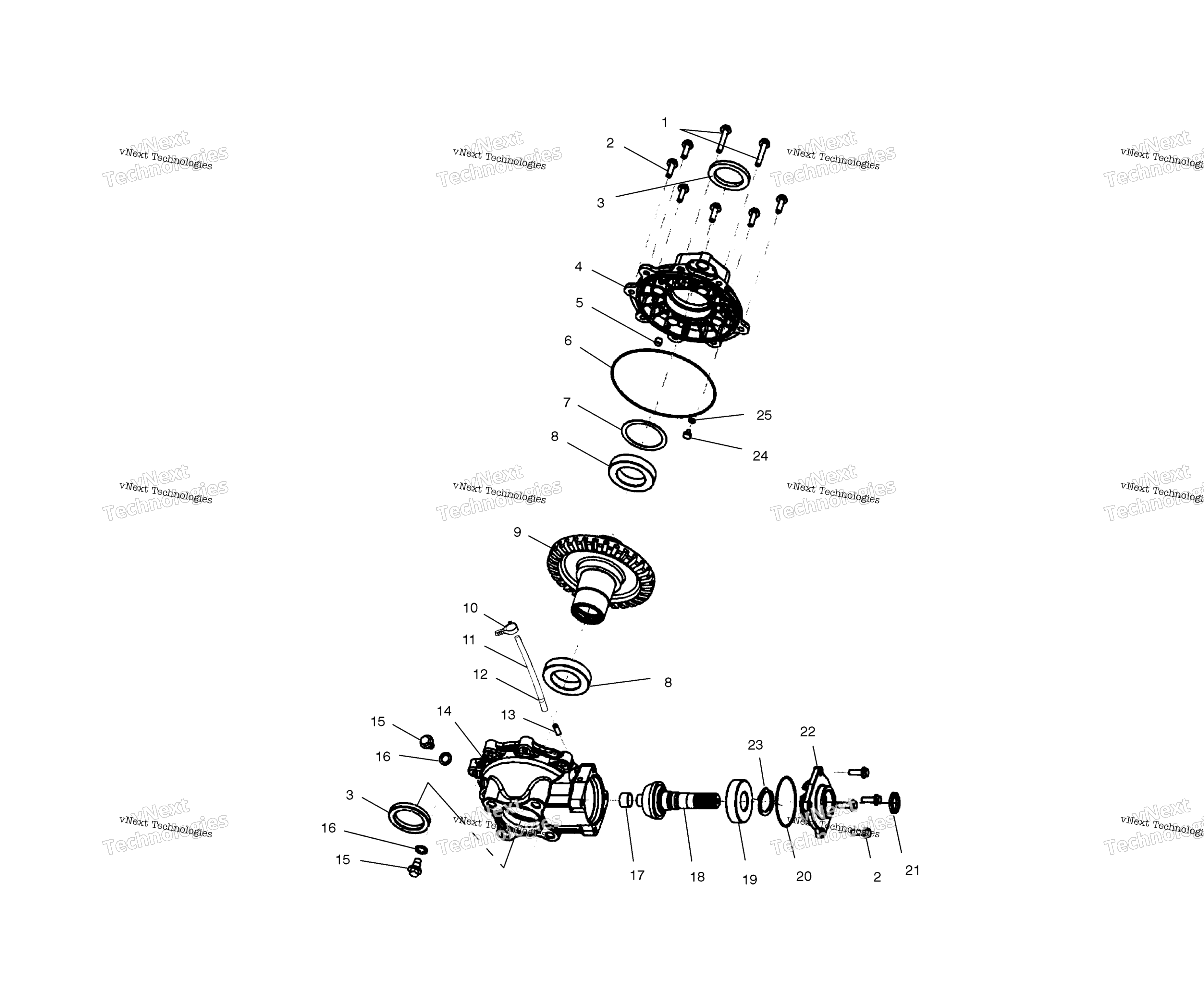 Задняя часть Housing A02cd32aa/Ab/Ac/Fb