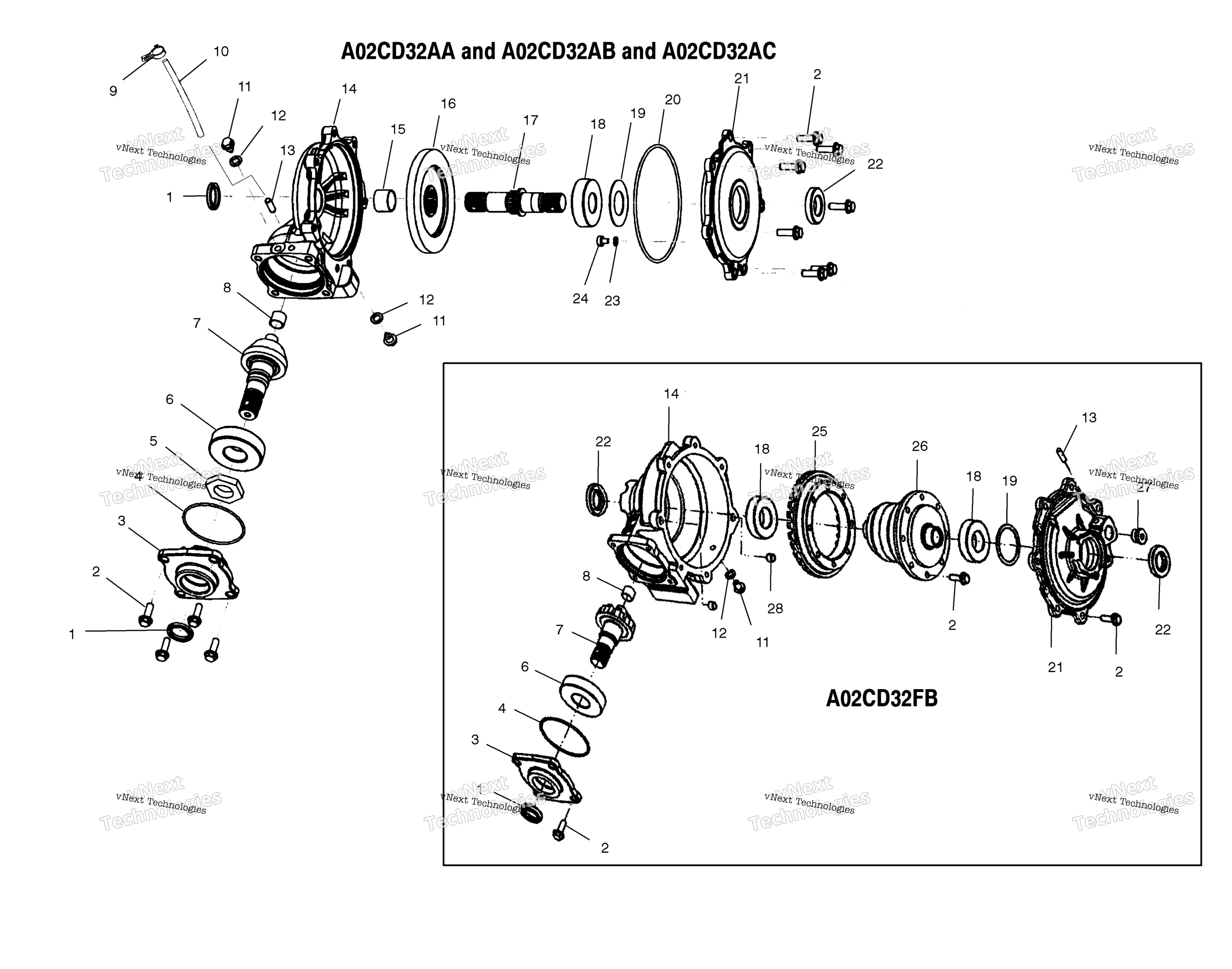 Передняя часть Housing A02cd32aa/Ab/Ac/Fb