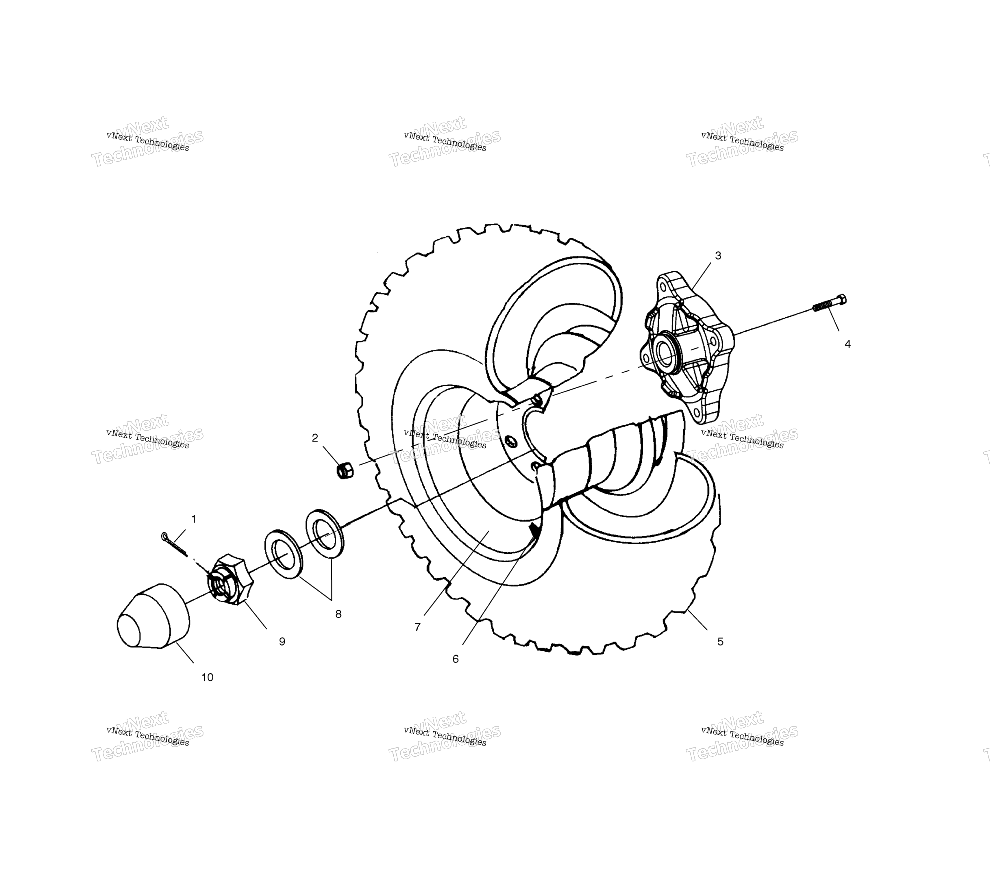 Задняя часть Wheel Drive A02cd32aa/Ab/Ac/Fb
