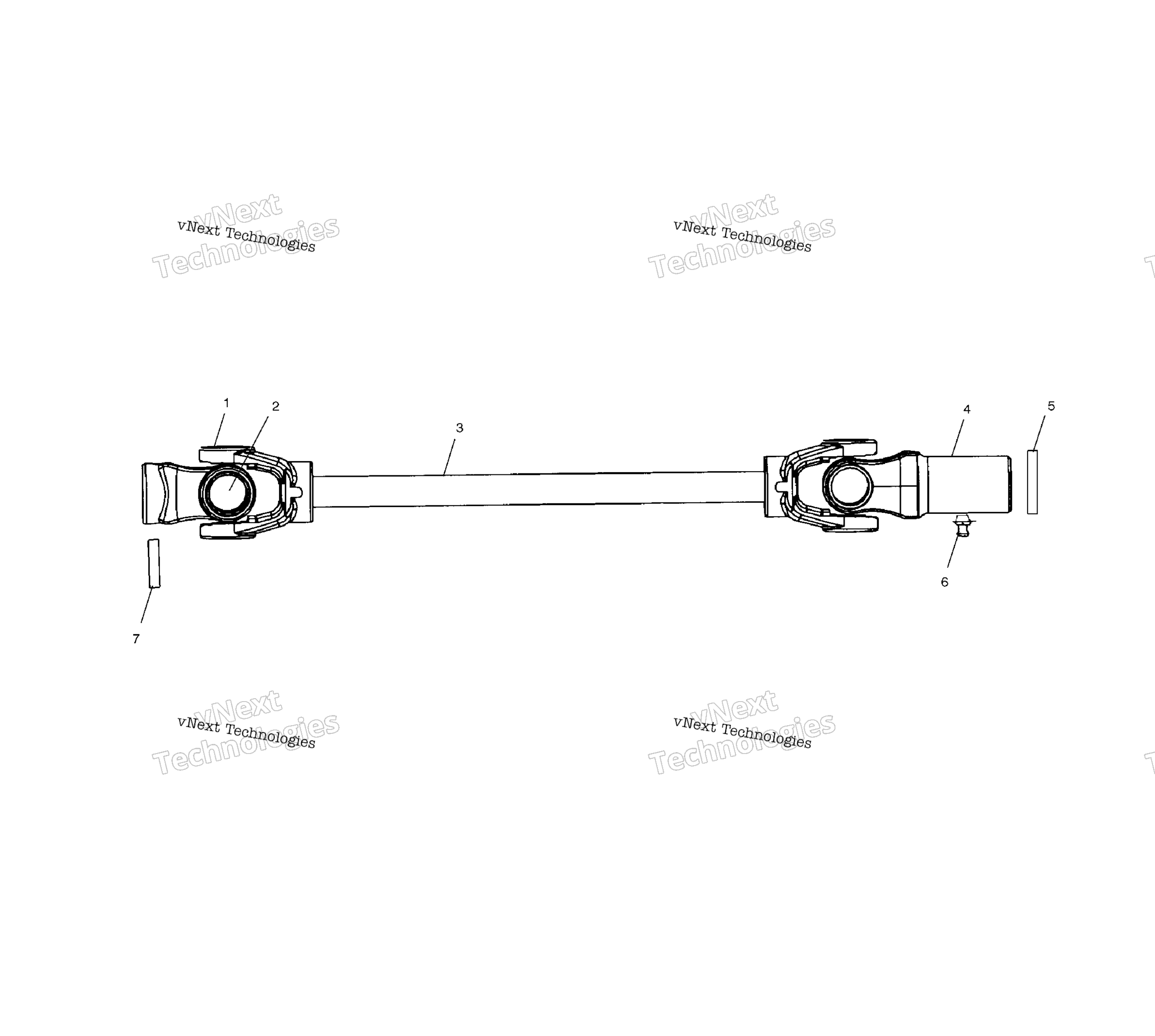 Передняя часть Prop Shaft