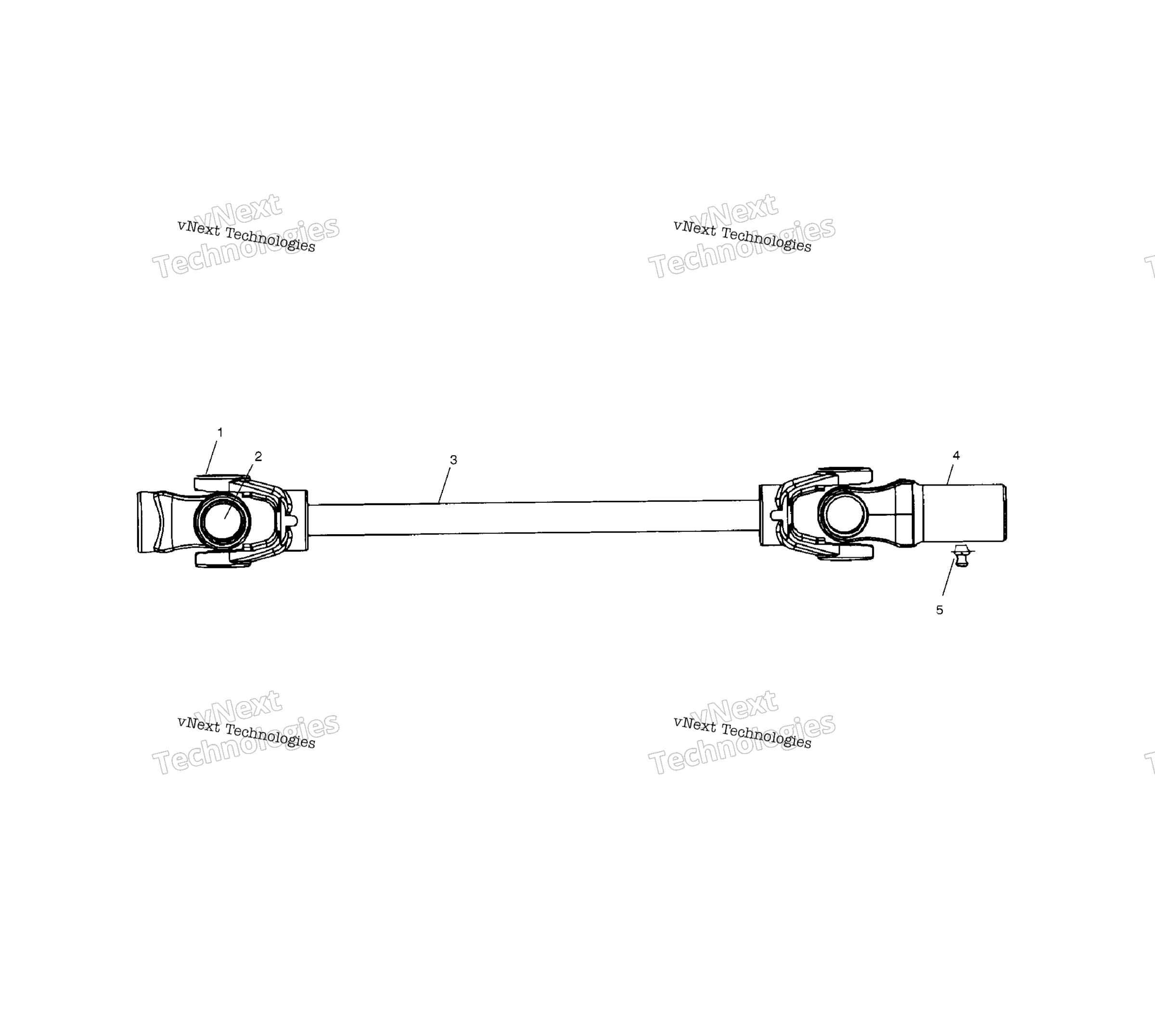 Передняя часть Prop Shaft /Fb
