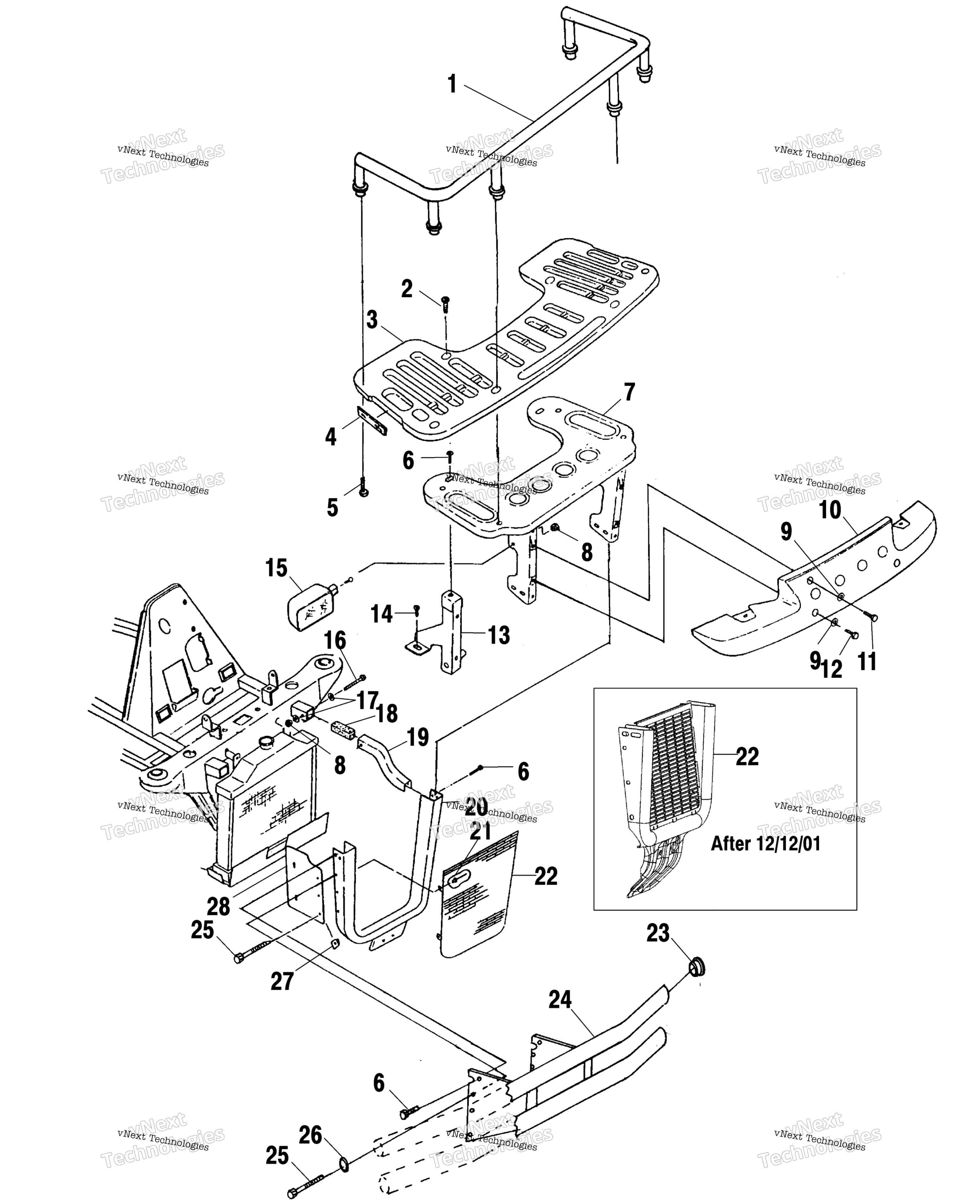 Передняя часть Rack & Bumper Mounting A02cd50aa/Ab/Fb