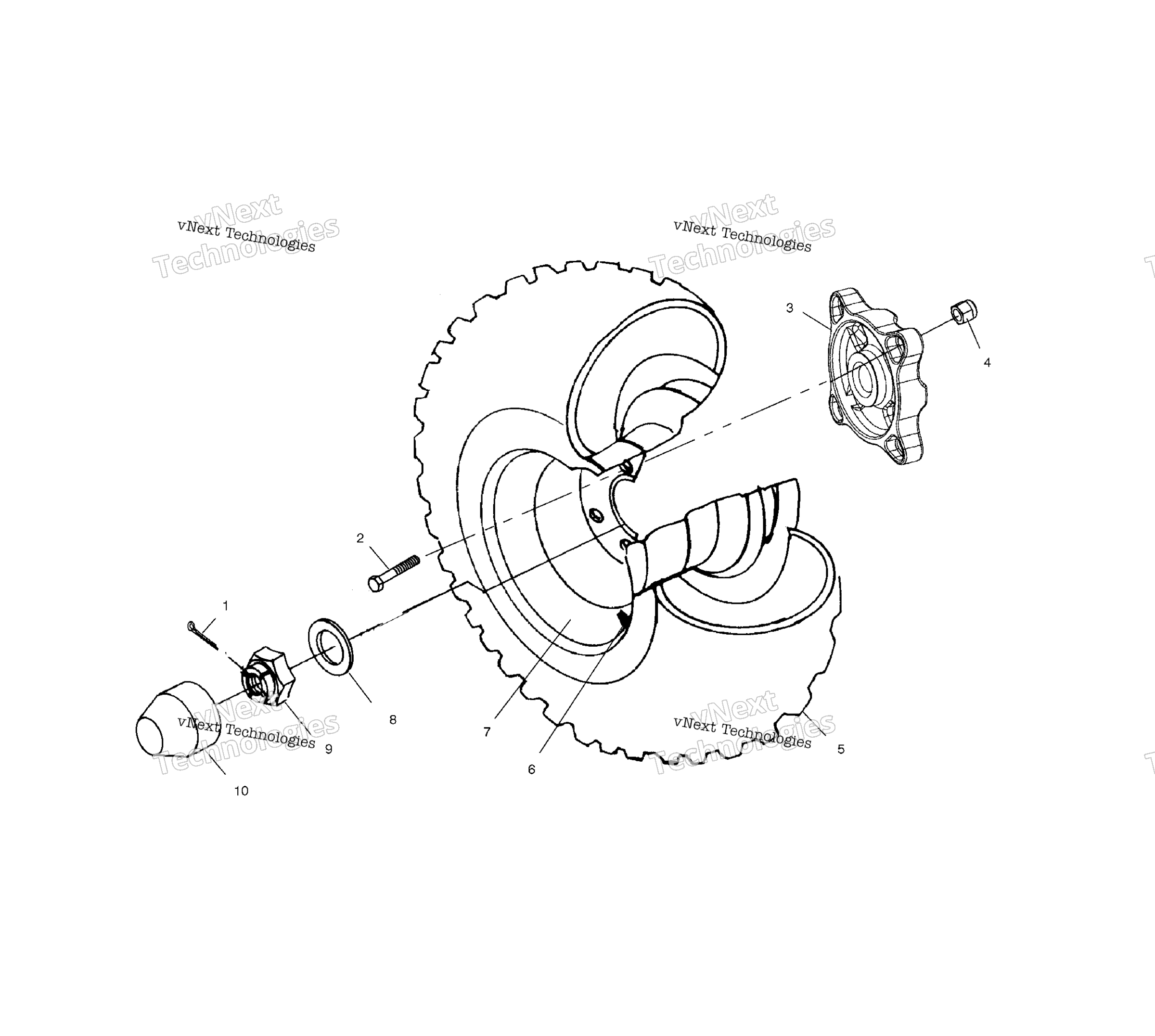 Задняя часть Wheel Drive A02cd50aa/Ab/Fb