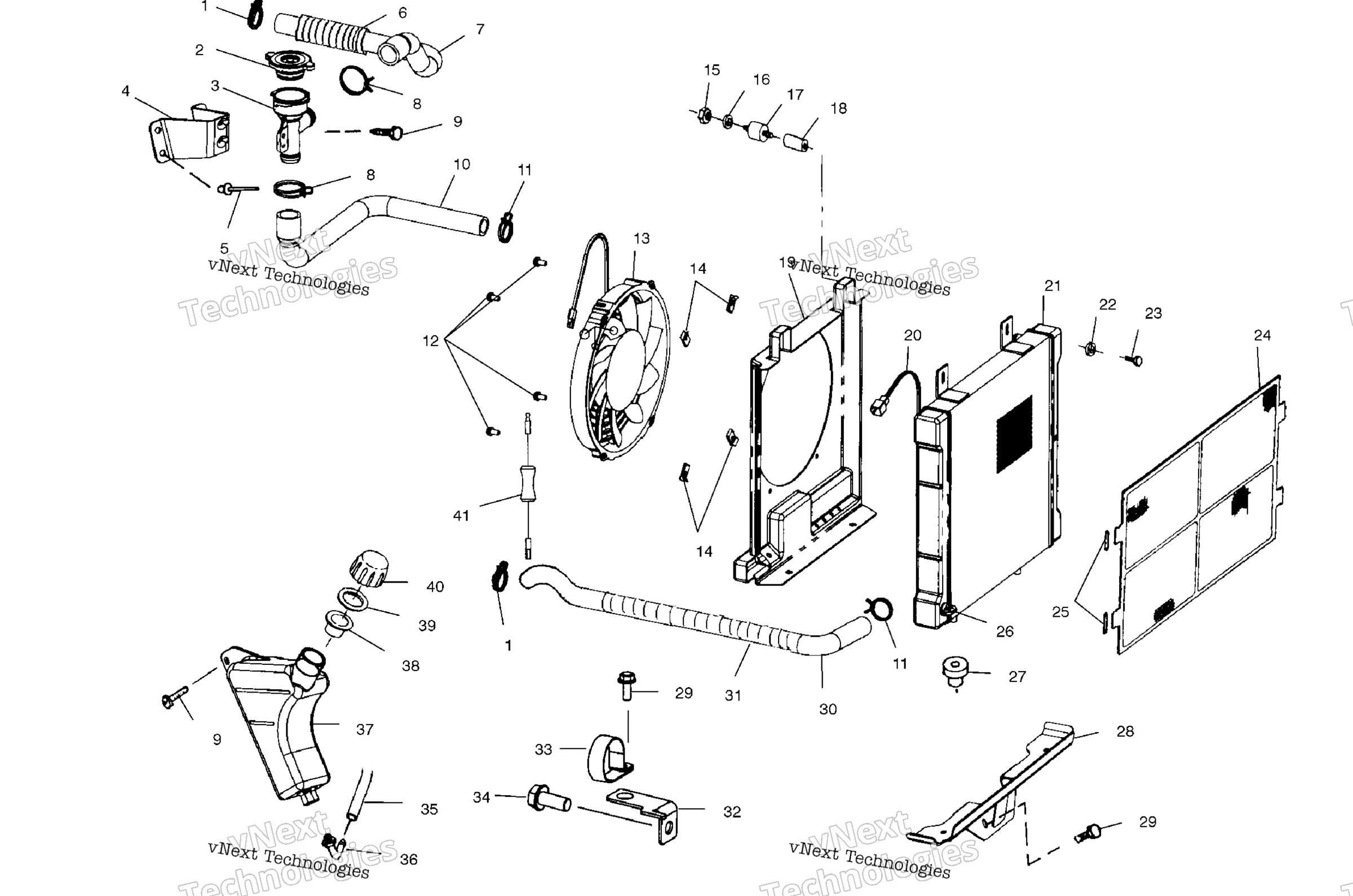 Система охлаждения System A02cd50aa/Ab/Fb