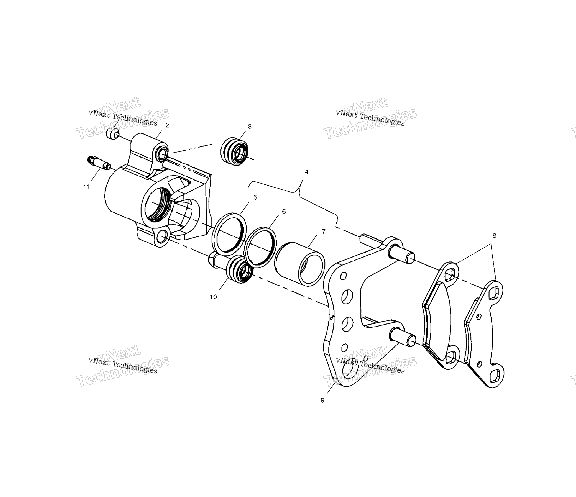 Передняя часть Brake A02cd50aa/Ab/Fb