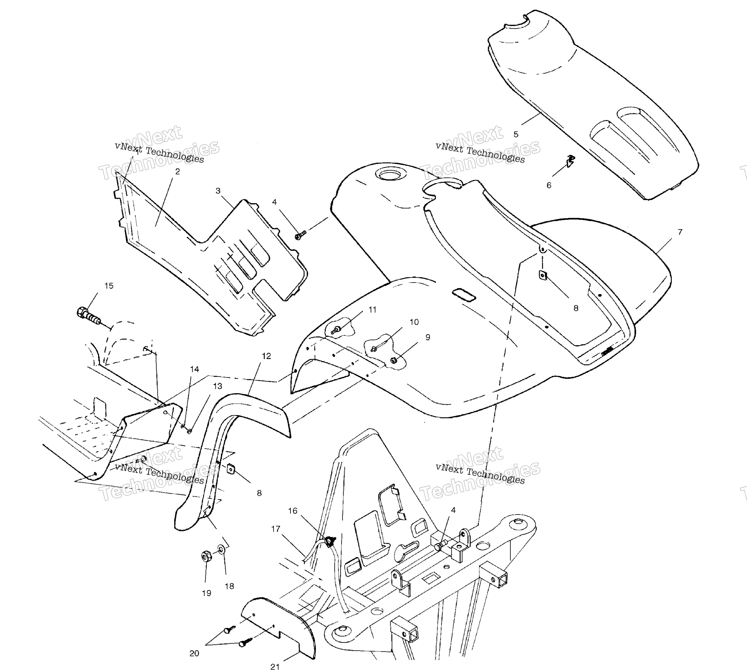 Передняя часть Cab A02cd50aa/Ab/Fb